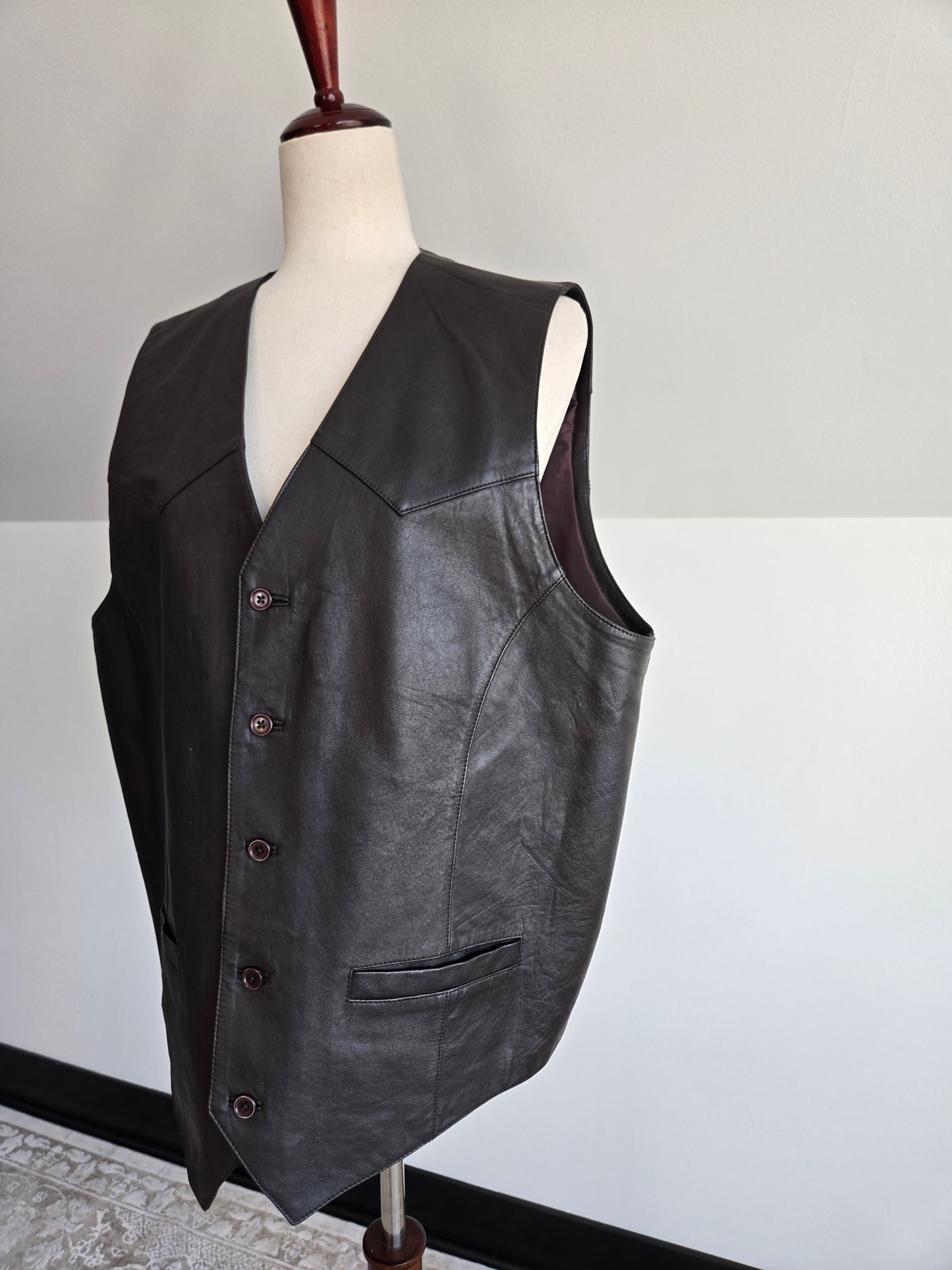 Cripple Creek Genuine Leather Western Vest - XL