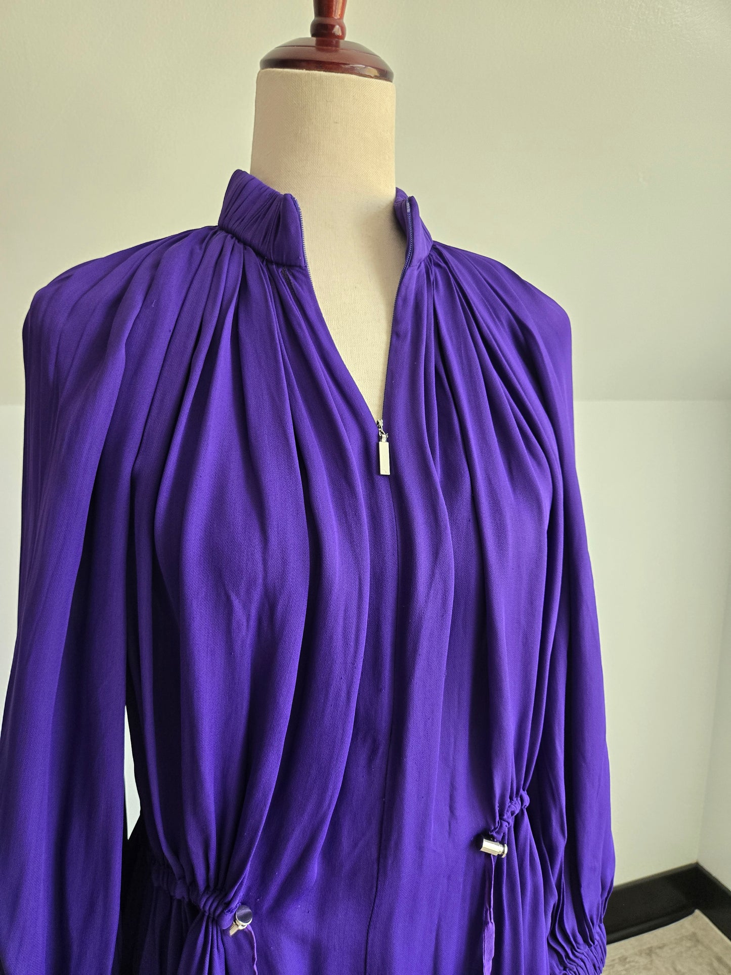 Tibi Designer Purple Drape Dress - XS/S/M