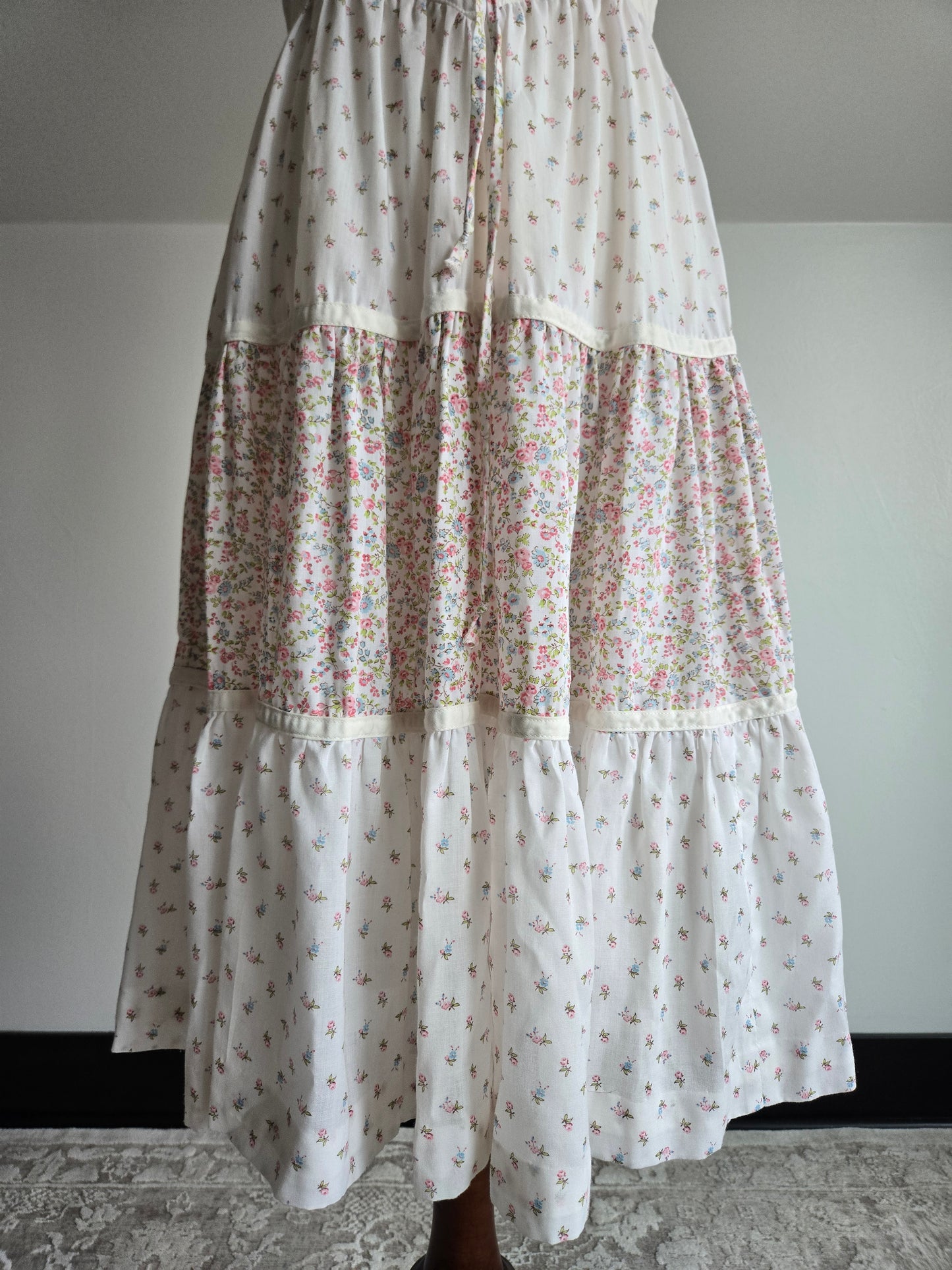 Bill Berman of California Vintage Corset Front Prairie Dress - Small