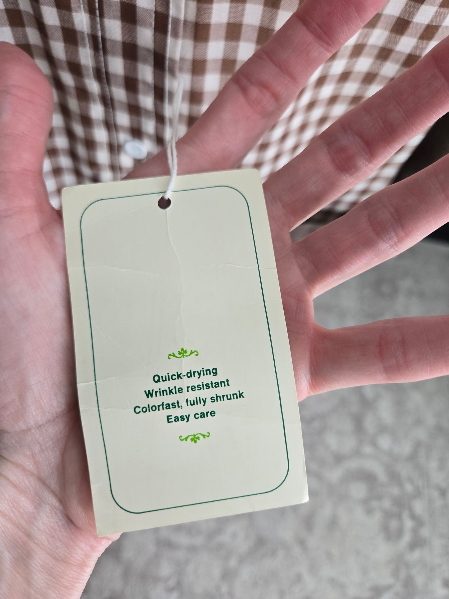 Deadstock Models Coat Brown Gingham House Coat - large