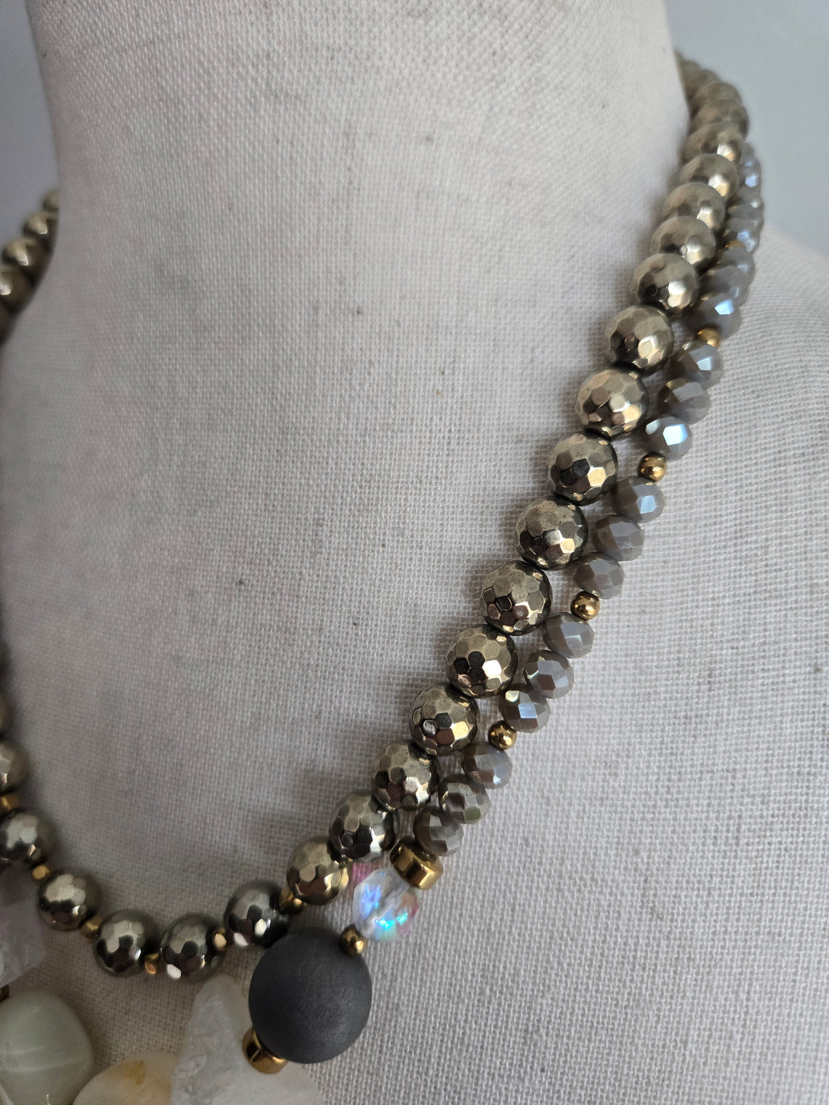 Large Chunky Druzy Statement Necklace