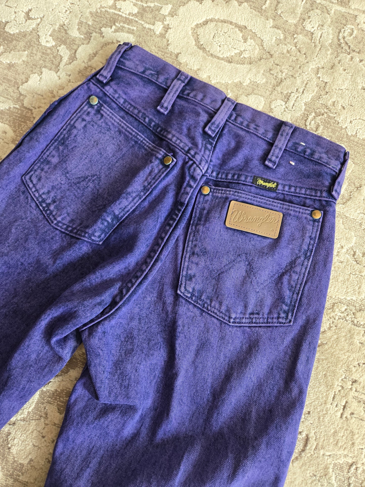 Purple Made in USA Vintage Wranglers - W25-26"