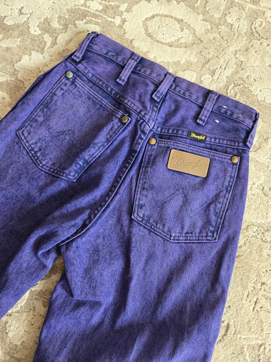 Purple Made in USA Vintage Wranglers - W25-26"