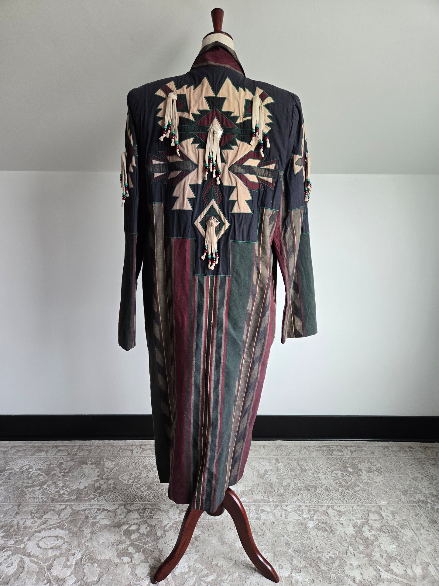 Suzette International Vintage 80s Cotton Western Trench Coat - XL