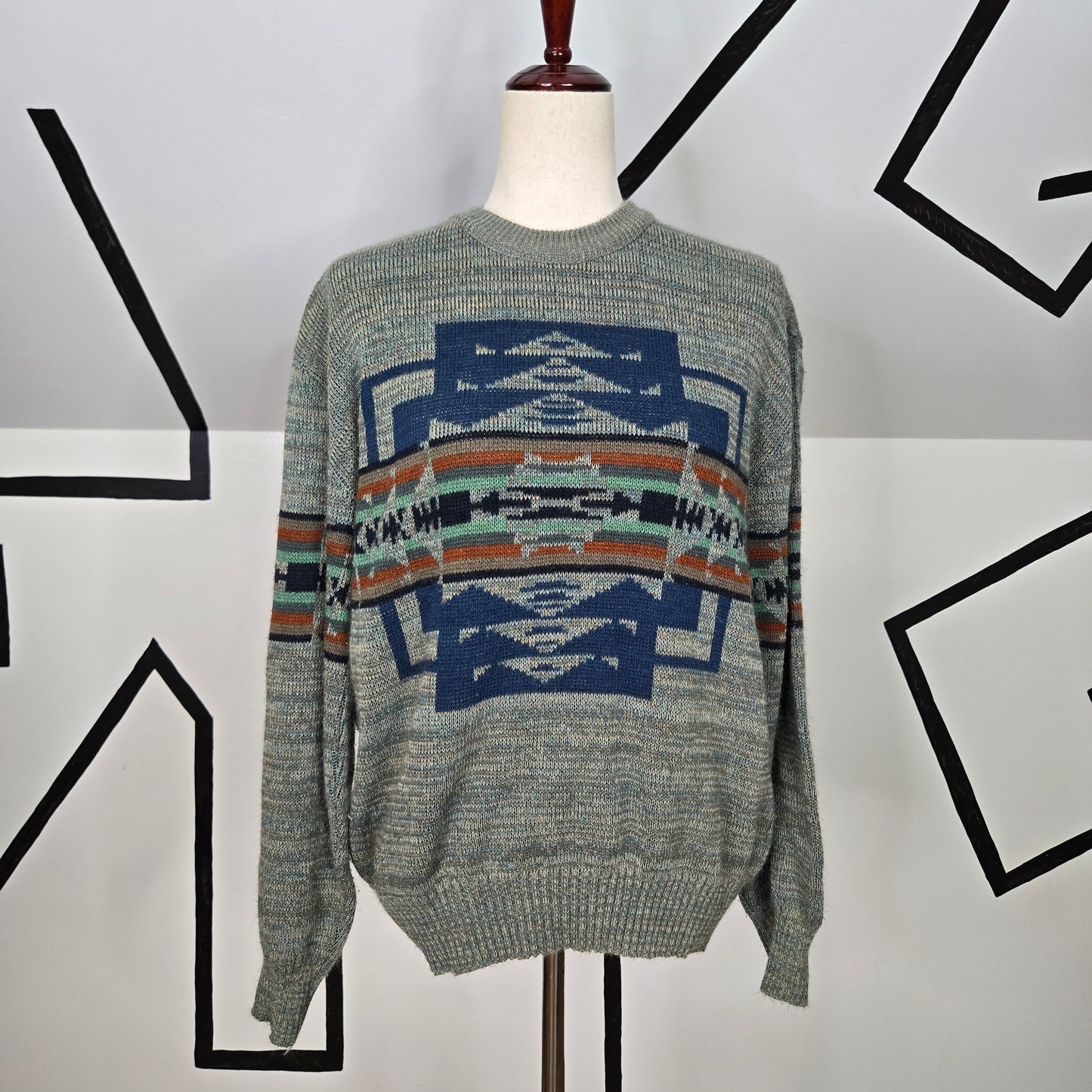 Repage Vintage Western Sweater made in Greece - XL