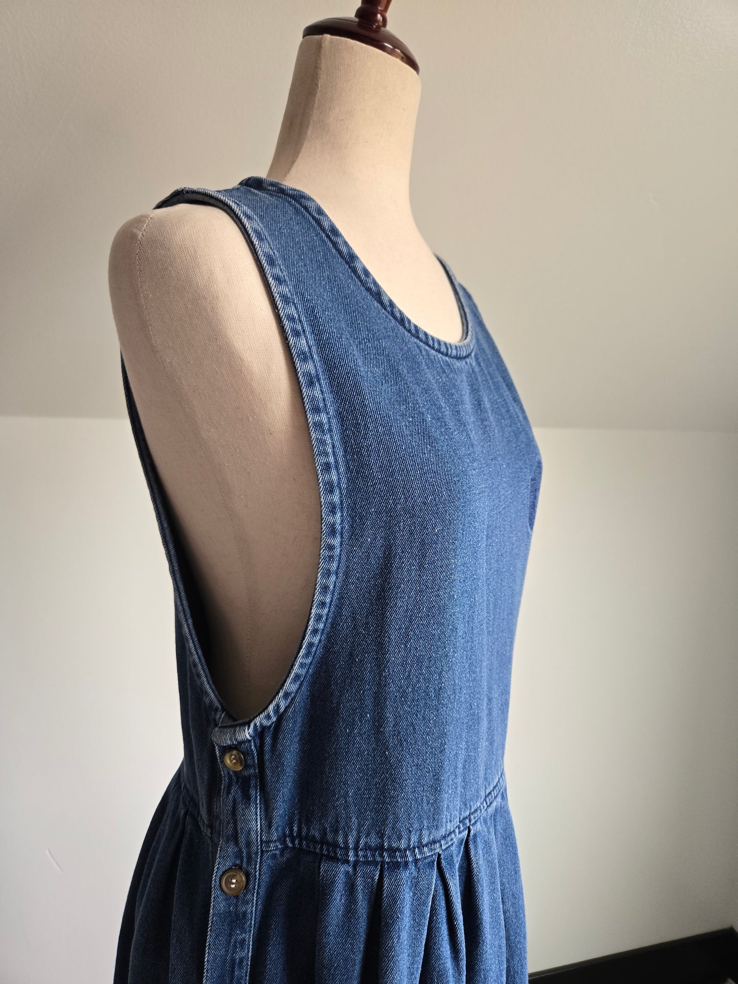 Pierre Cardin Vintage Denim Jumper Dress - M/L