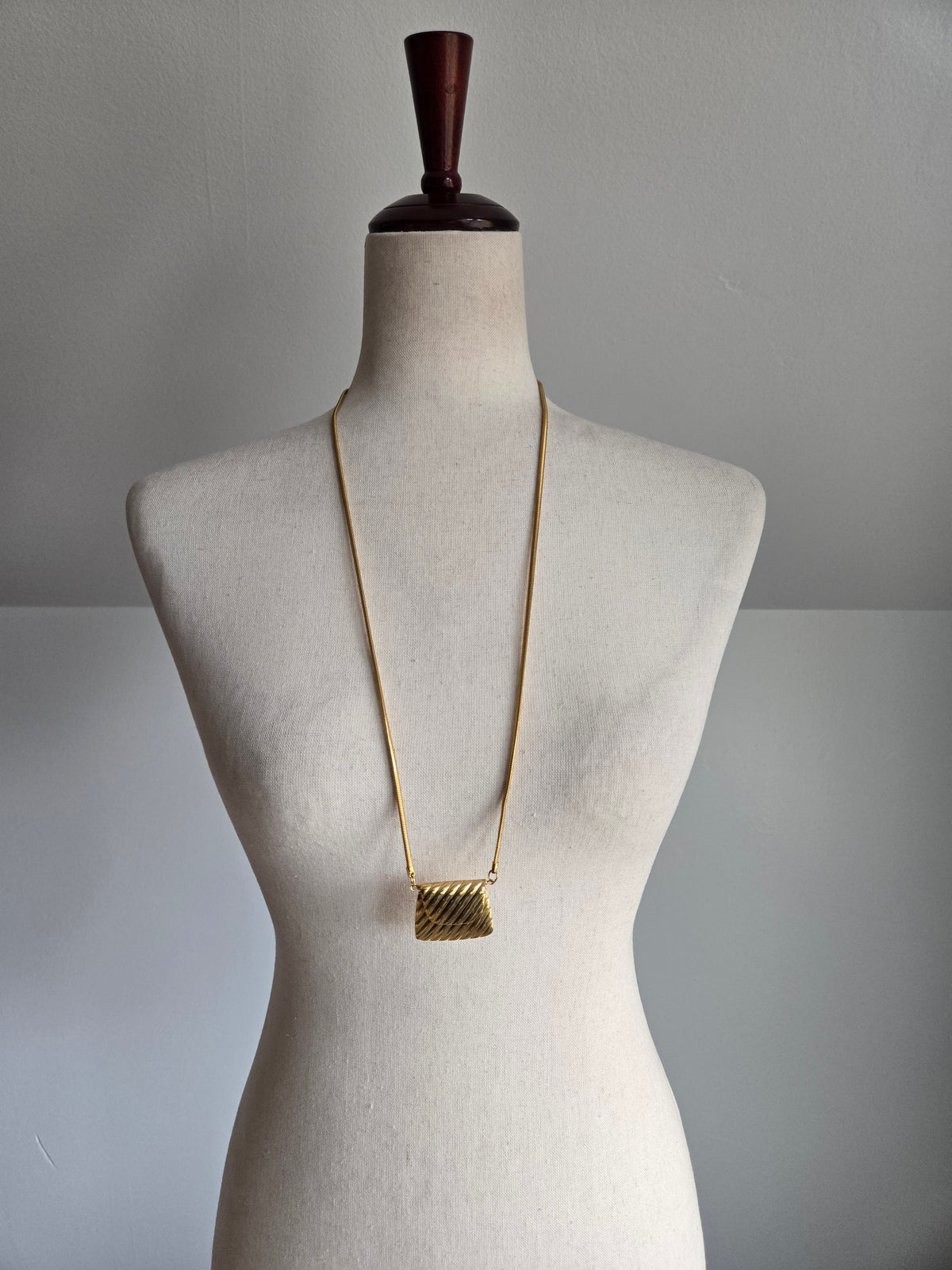 Vintage Micro Purse Charm Necklace