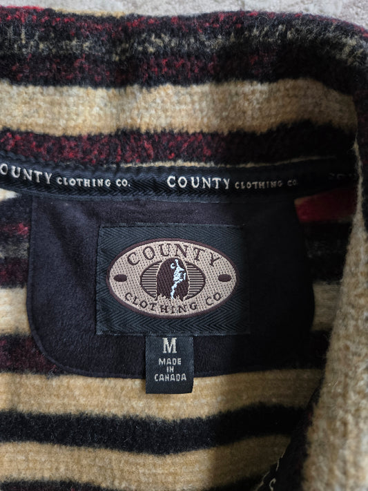 County Clothing Co Made in Canada Western Fleece Shacket - Medium