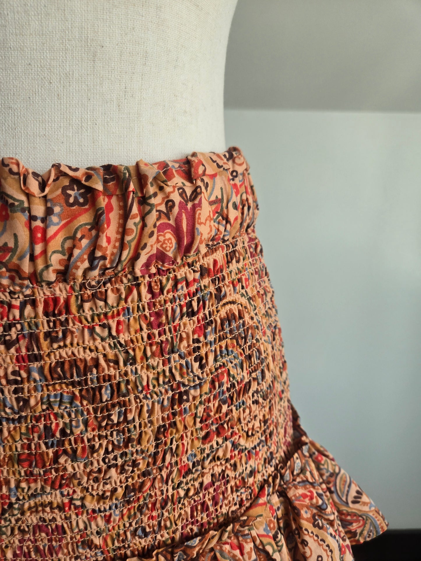 House of Harlow 1960 Cotton Paisley Skirt - Medium