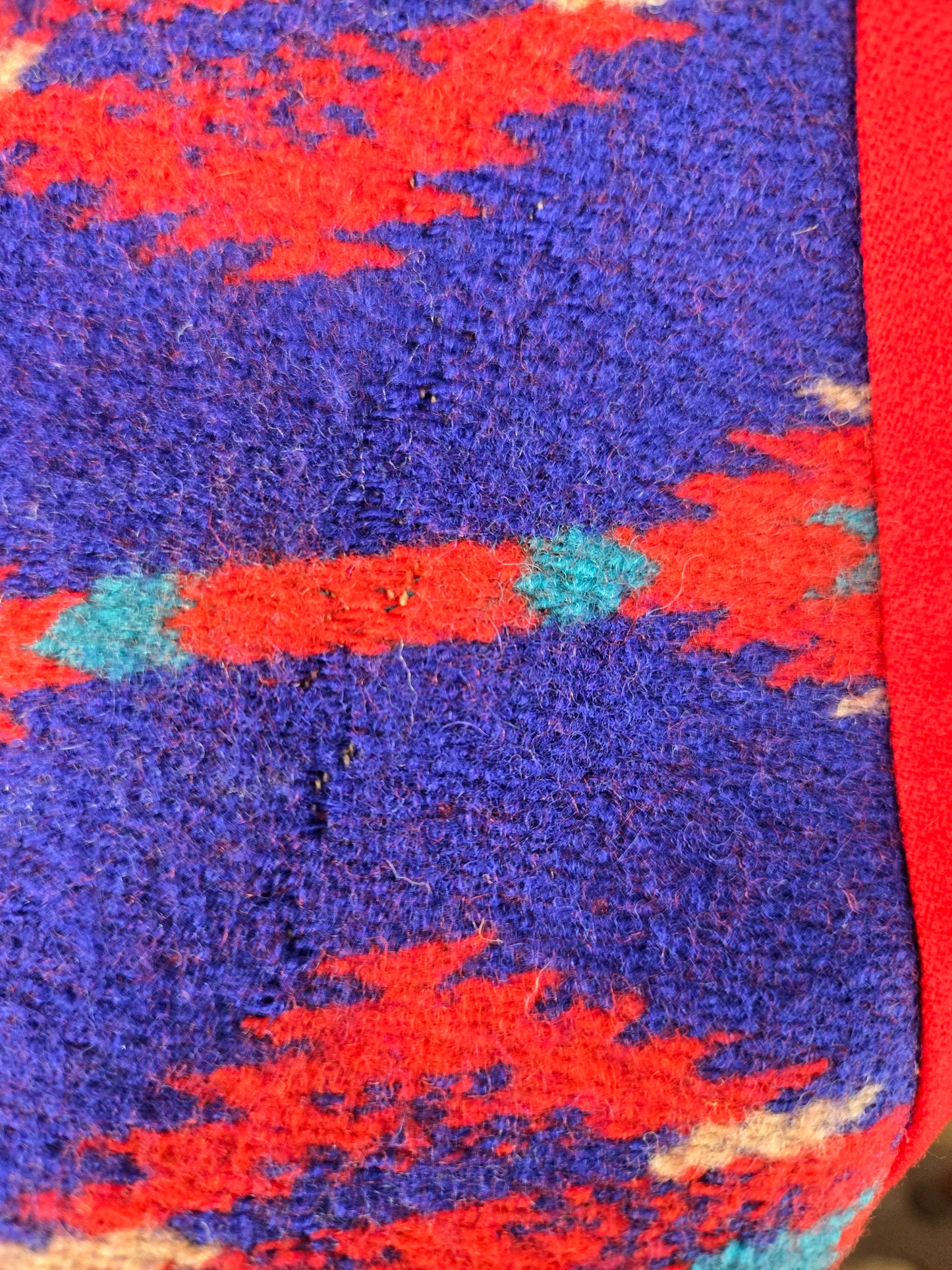 Vintage Wool Colorblocked Southwest Vest - large