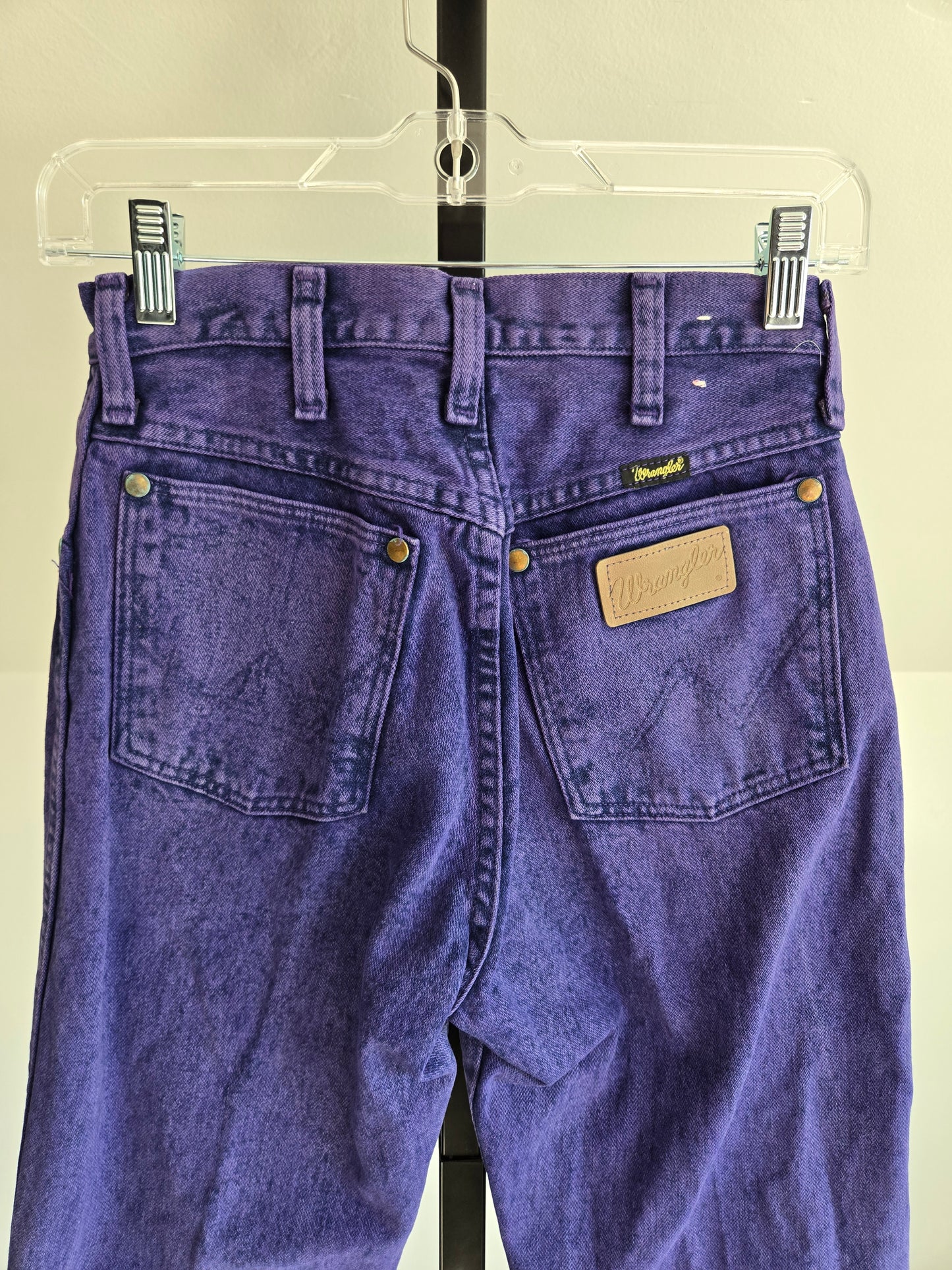 Purple Made in USA Vintage Wranglers - W25-26"