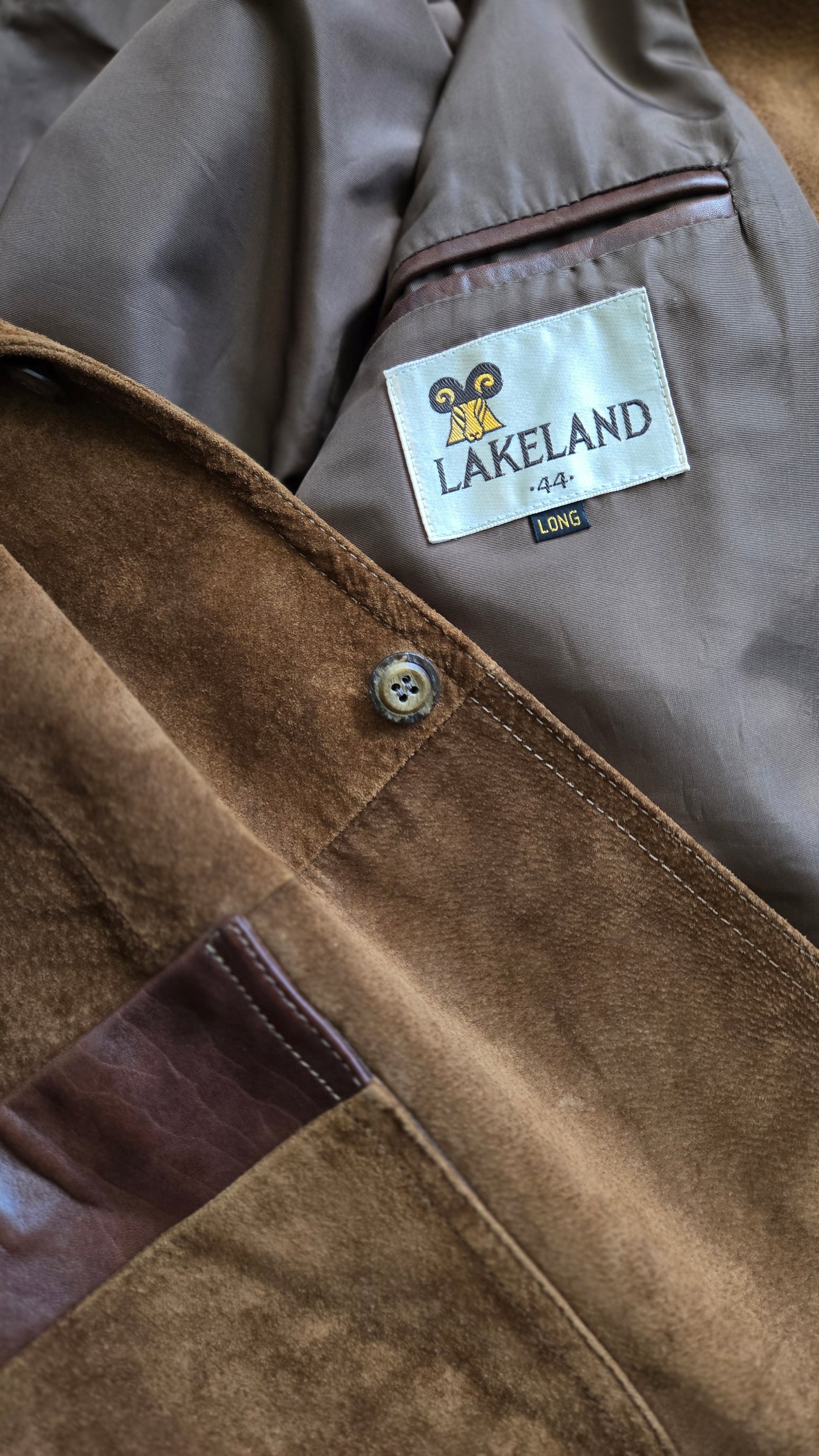 Lakeland Vintage Genuine Suede Leather Blazer - XL