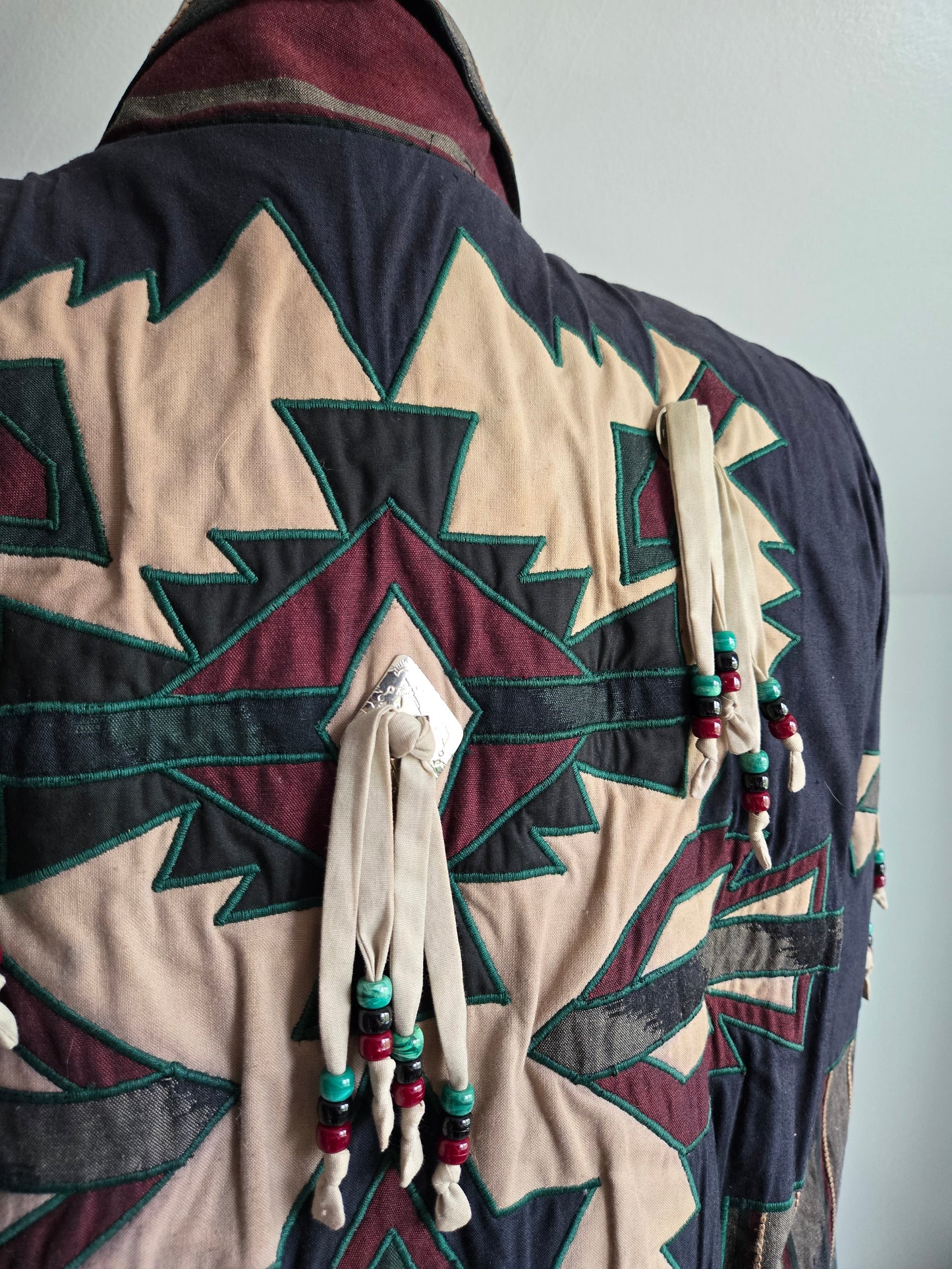 Suzette International Vintage 80s Cotton Western Trench Coat - XL