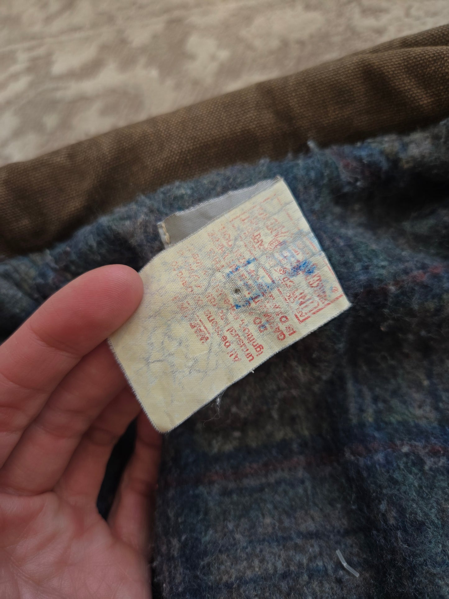 True 1980s Vintage Worn in Carhartt Workwear Coat - medium