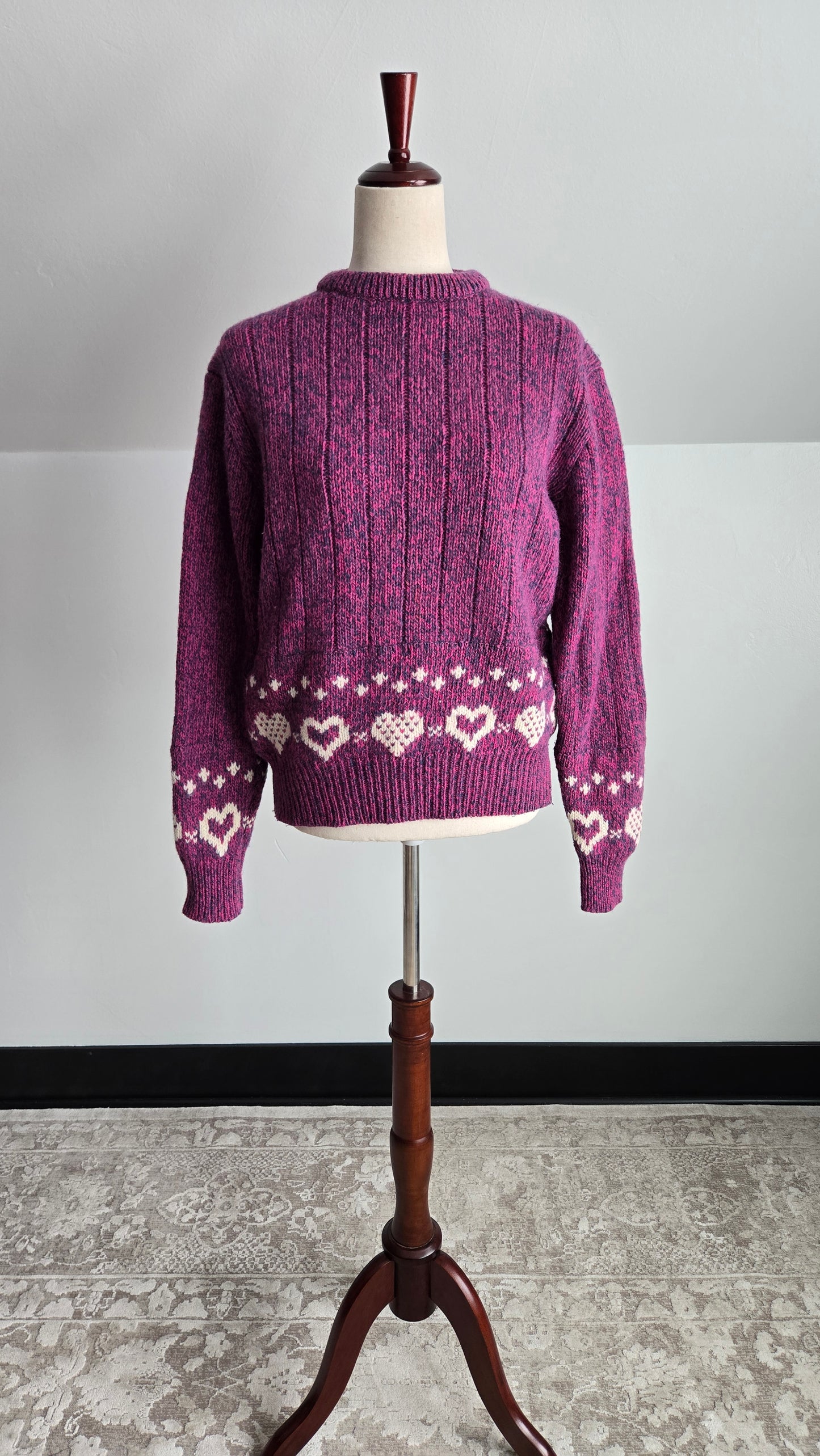 Woolrich Vintage 80s Heart Sweater - large