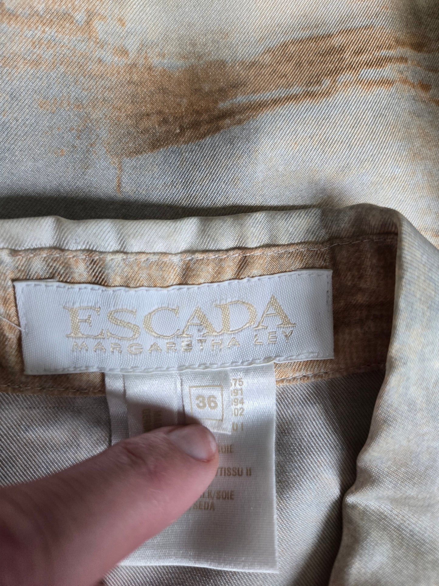 Escada Vintage Made in Germany Silk Horse Top - Medium
