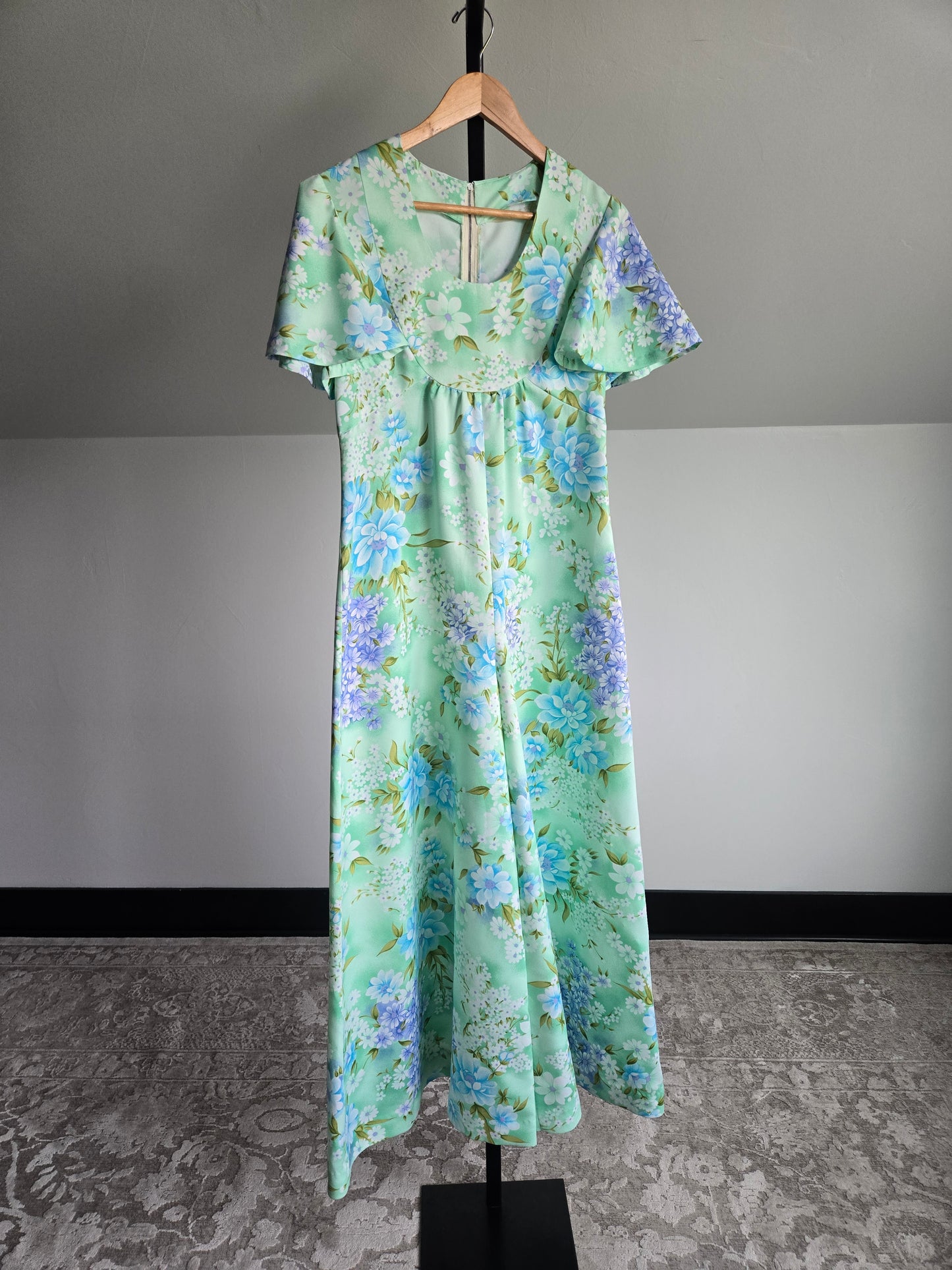 Vintage 1960s Flower Power Jumpsuit - S/M
