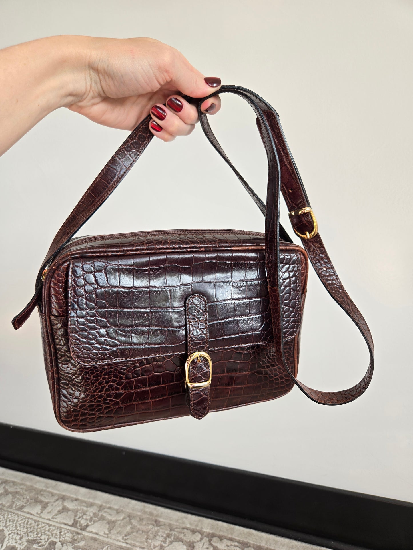 Vintage Italian Leather Crossbody