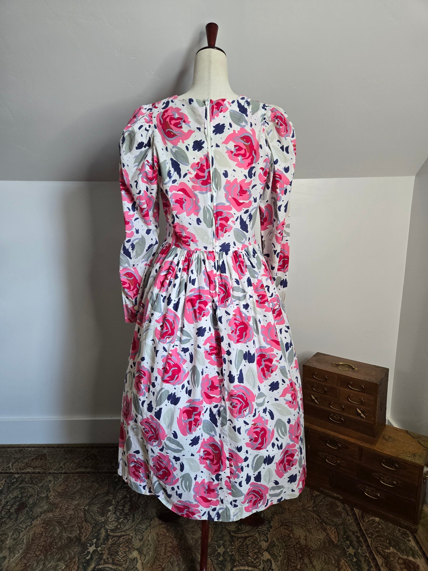 Laura Ashley Made in Great Britain Cotton Floral Dress - large