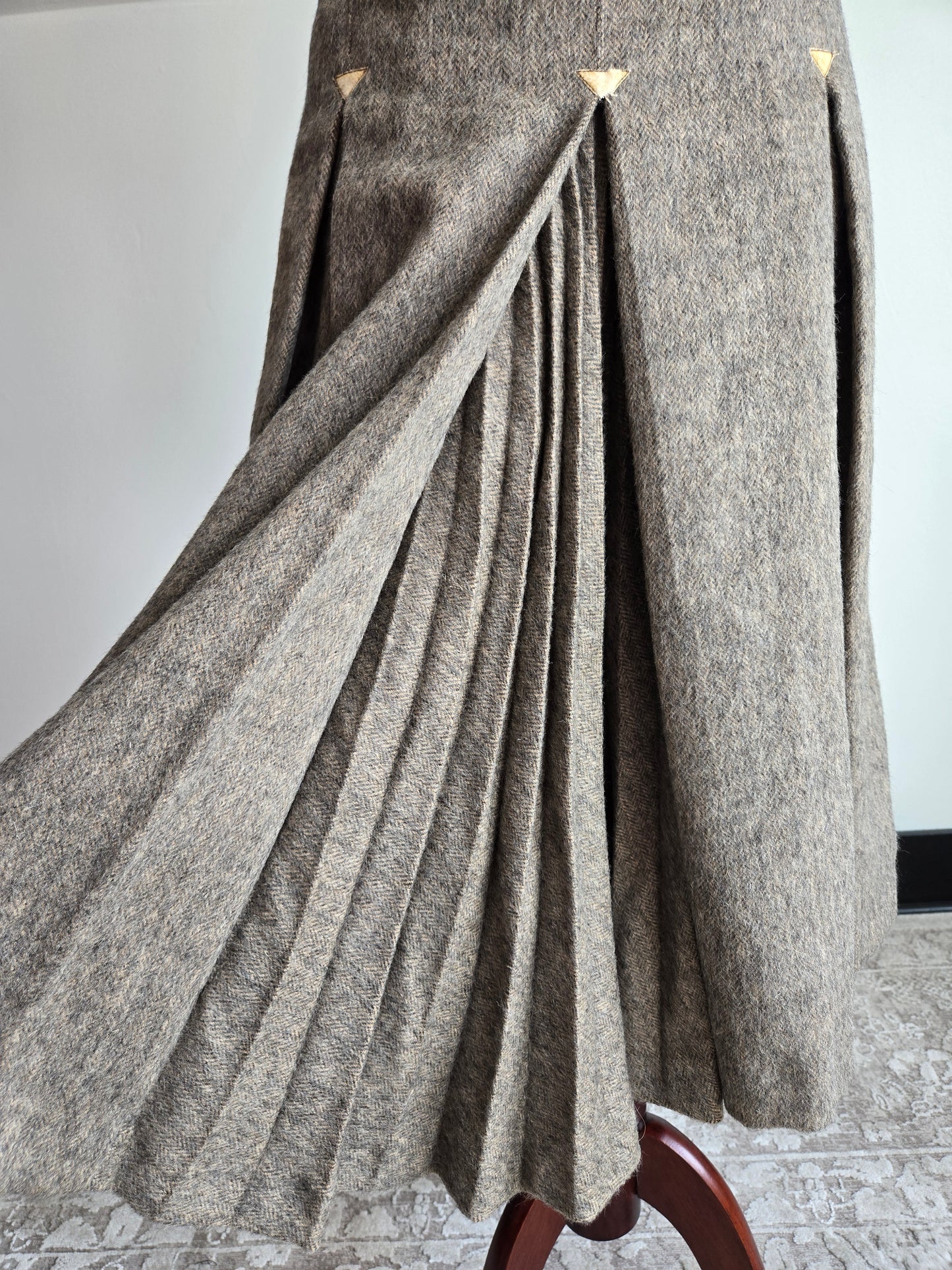 Vintage Silmar 1960s Made in Italy Alpaca Wool Western Skirt - W34"