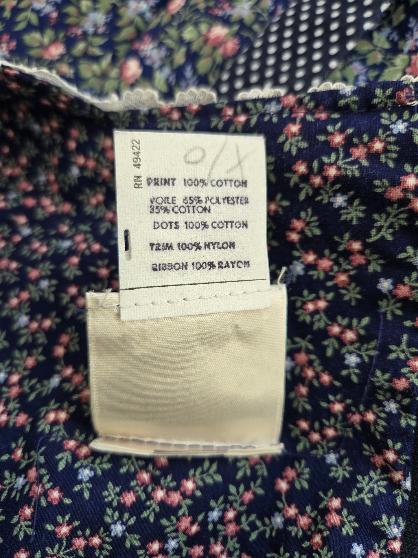 Gold Label Gunne Sax by Jessica San Fransisco Vintage 70s Calico Prairie Dress - XS