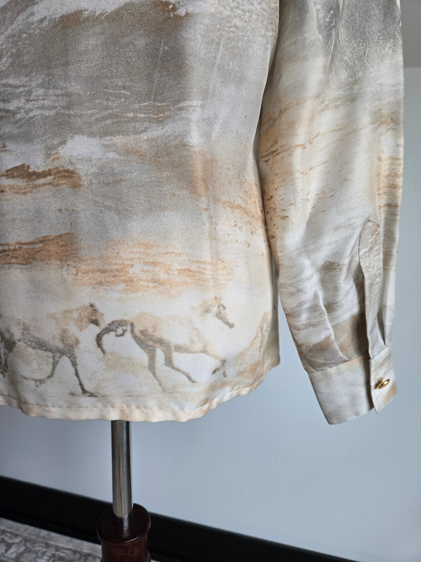 Escada Vintage Made in Germany Silk Horse Top - Medium