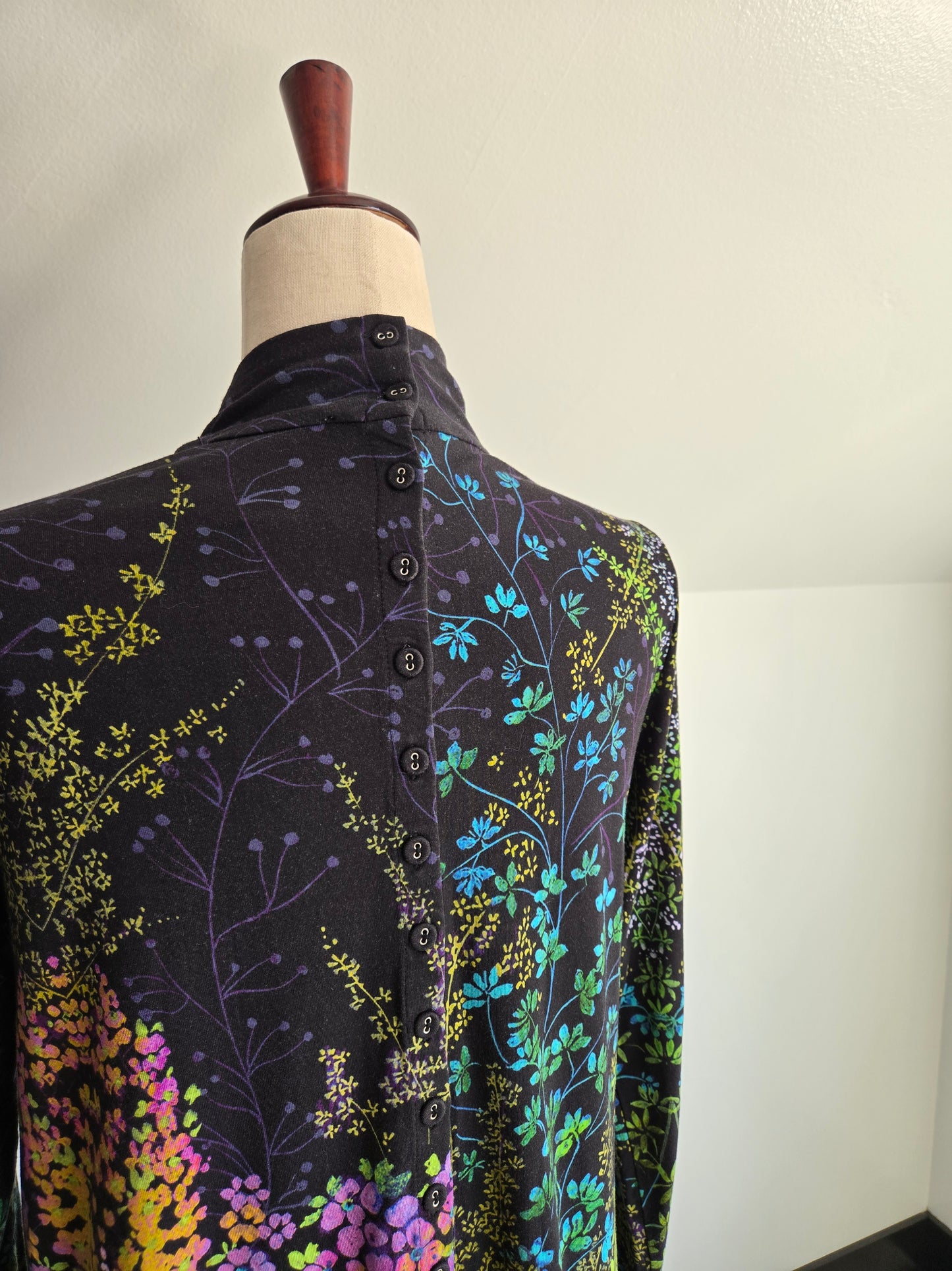 Johnny Was Floral High Neck Top - S/M