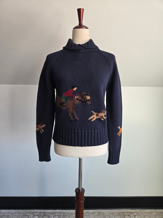 Pendleton Fox Hunt Cotton Sweater - small