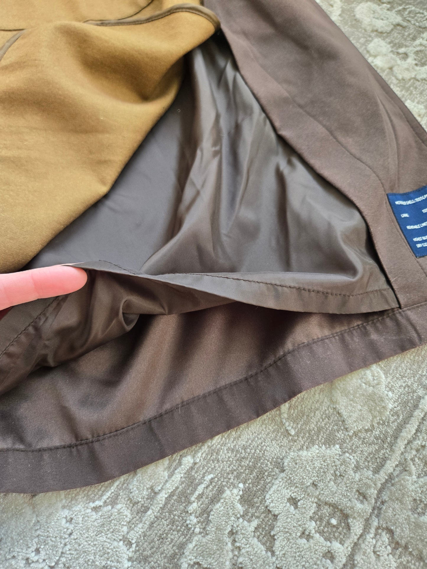 Vintage Chaps Ralph Lauren Brown Trench Coat with Belt and Wool Liner - 2XL