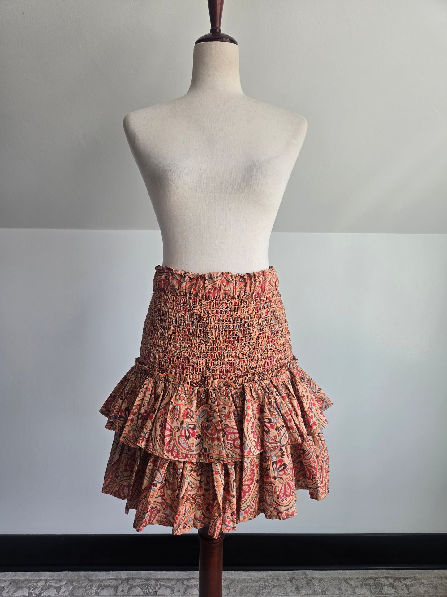 House of Harlow 1960 Cotton Paisley Skirt - Medium
