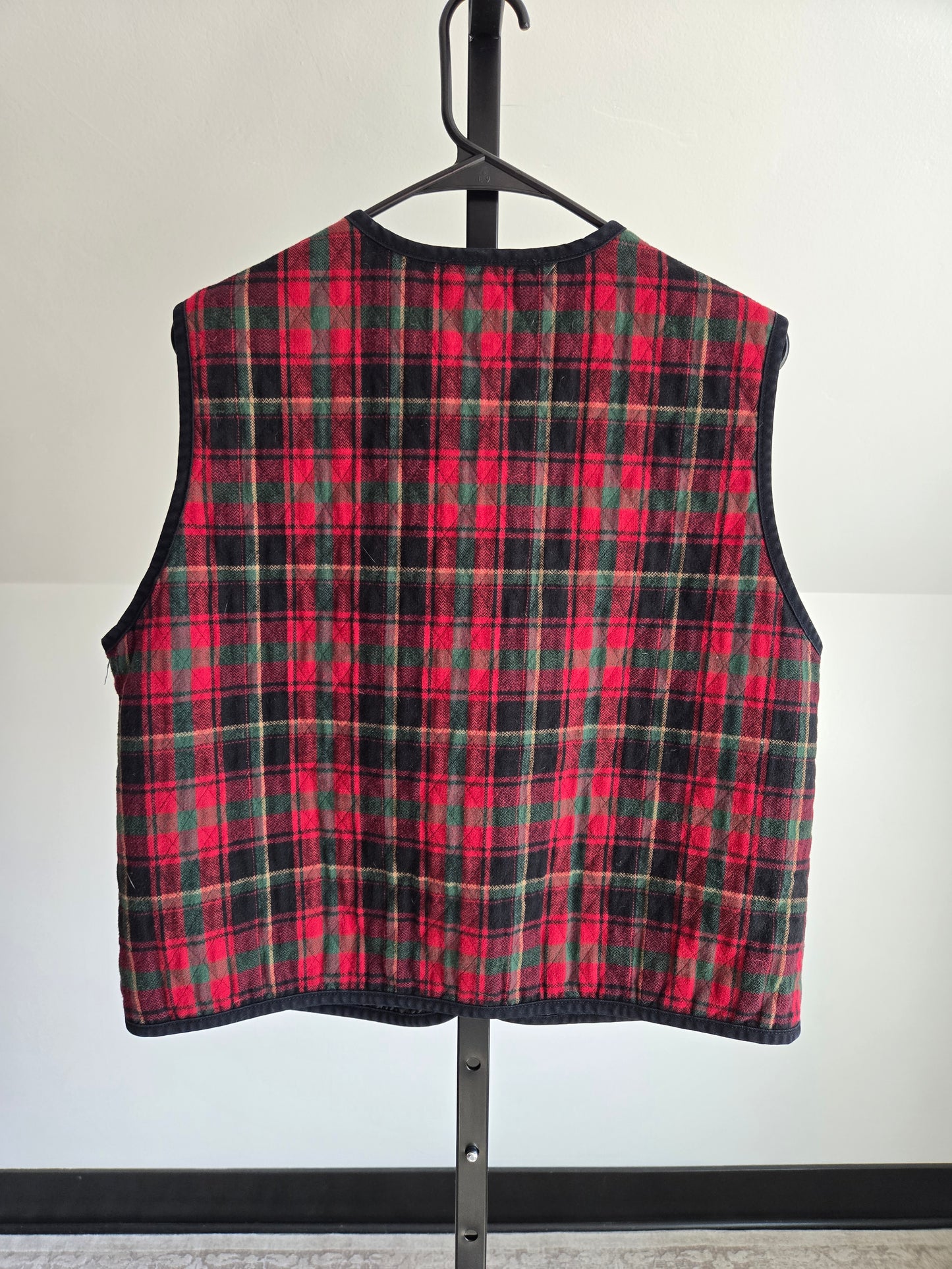Vintage Orvis Plaid Quilted Vest - L/XL