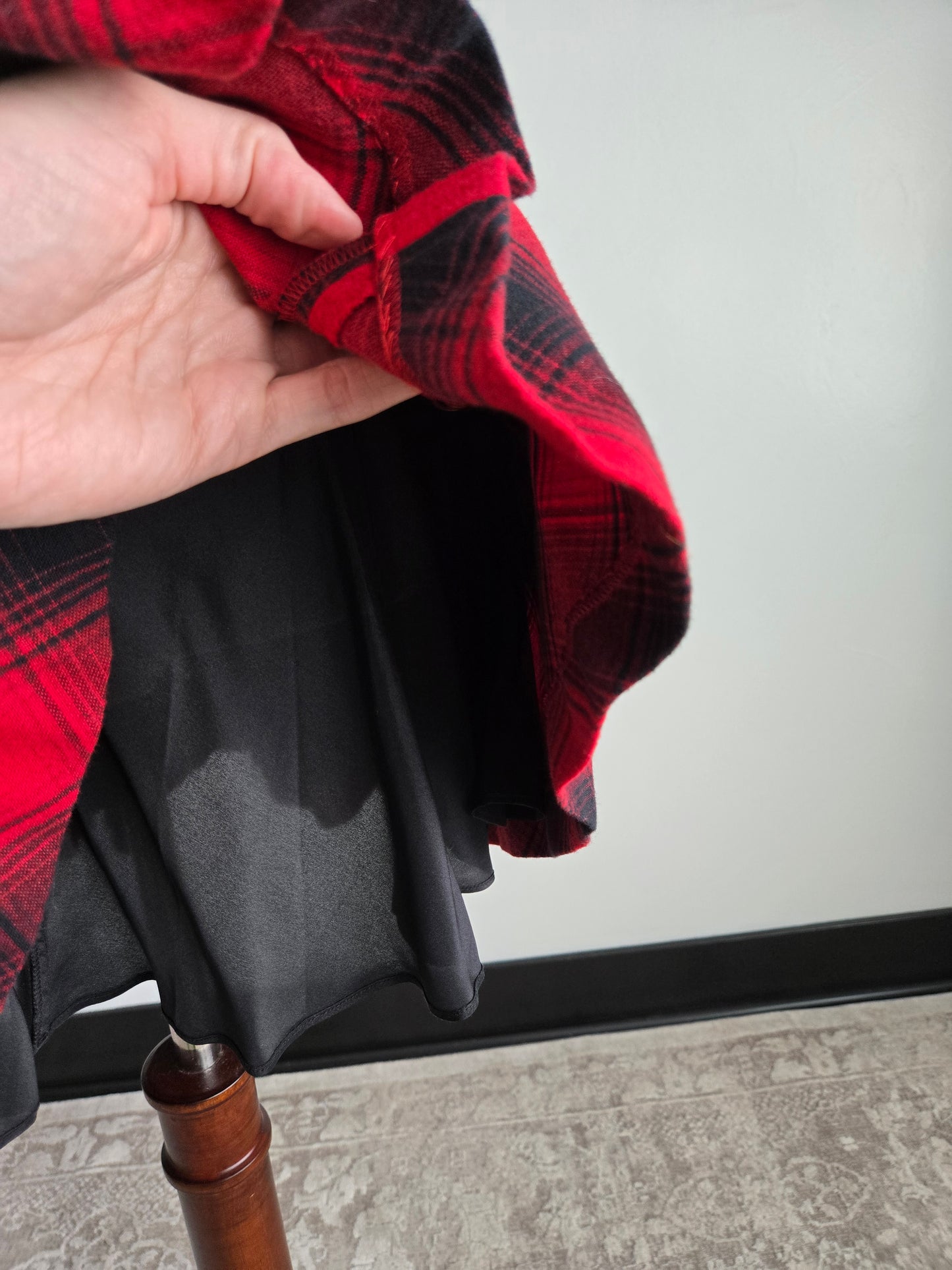 Polo Ralph Lauren Cotton/Wool/Silk Short Red Plaid Skirt - W30"