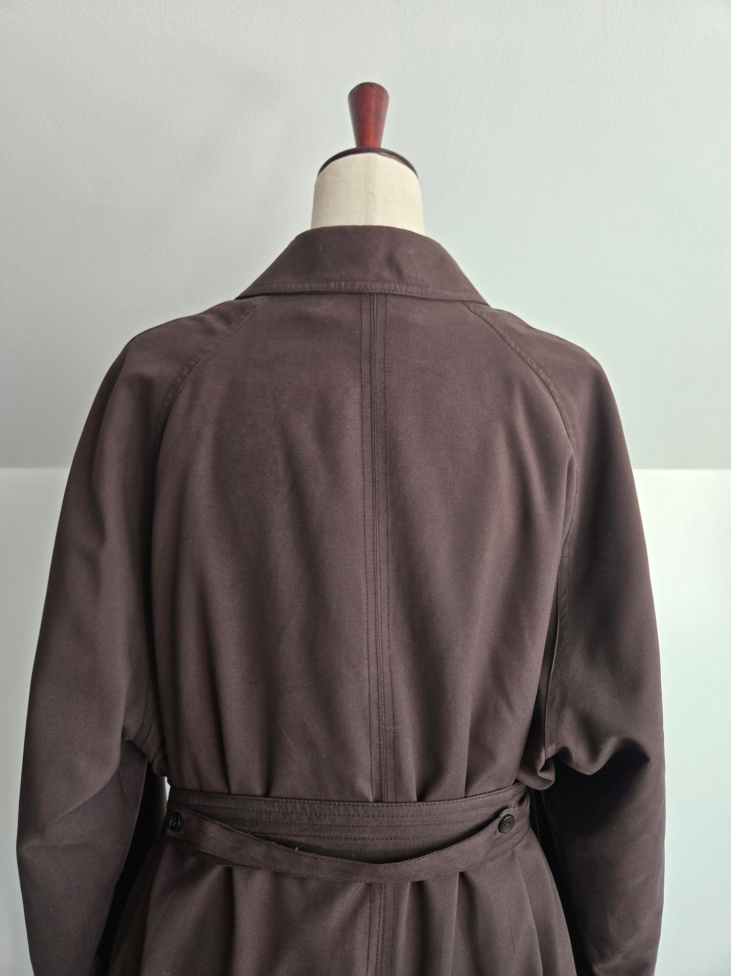 Vintage Chaps Ralph Lauren Brown Trench Coat with Belt and Wool Liner - 2XL