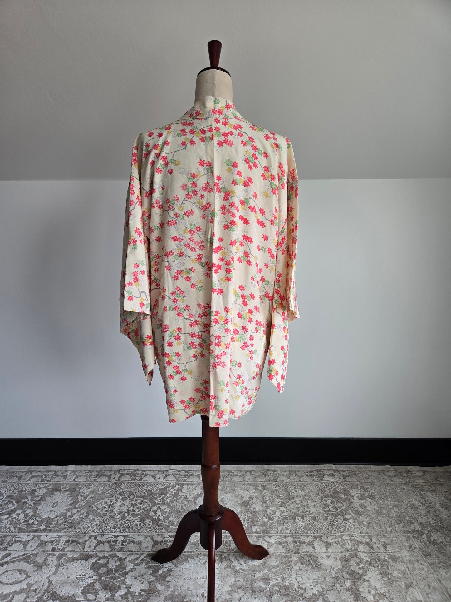 Authentic Silk Japanese Short Kimono - L/XL