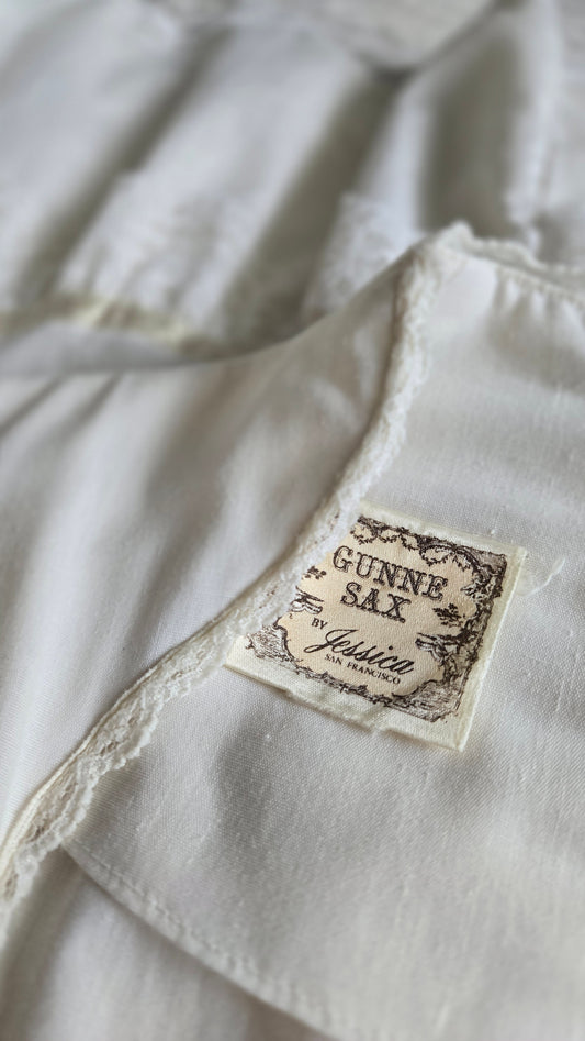 Vintage Gunne Sax by Jessica San Fransisco Cotton Prairie Dress - S/M