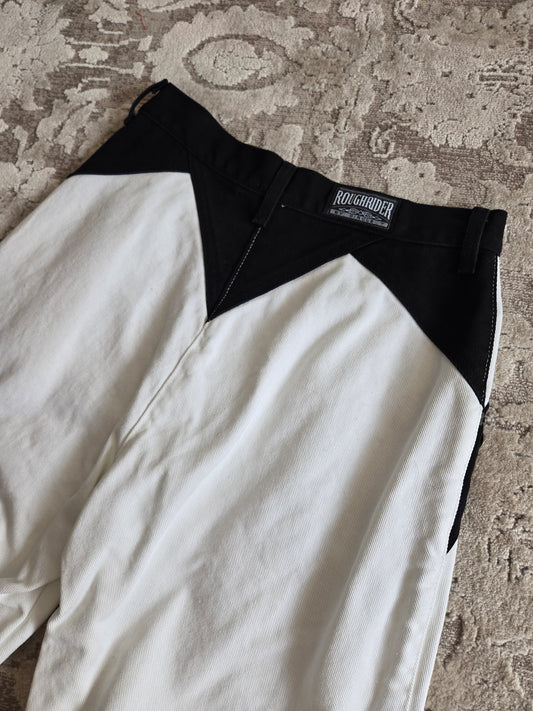 Roughrider by Circle T Vintage Black and White Jeans - W26-27"