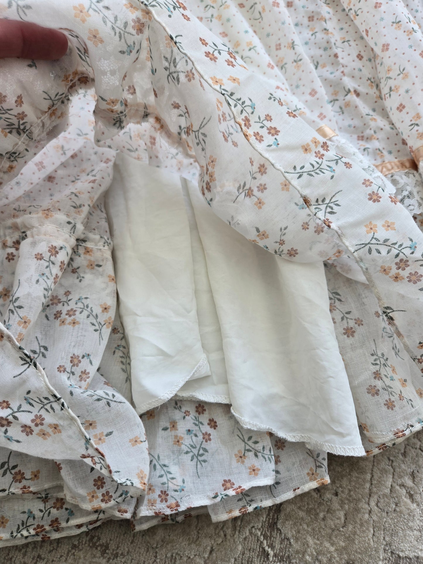 Gold Label Gunne Sax by Jessica San Fransisco Vintage 70s Calico Tiered Maxi Dress - XS