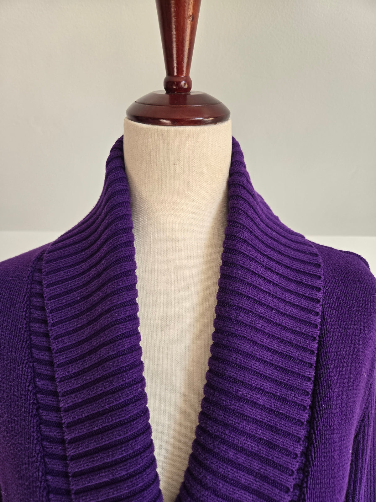 Lauren Ralph Lauren Purple Equestrian Cardigan - Large