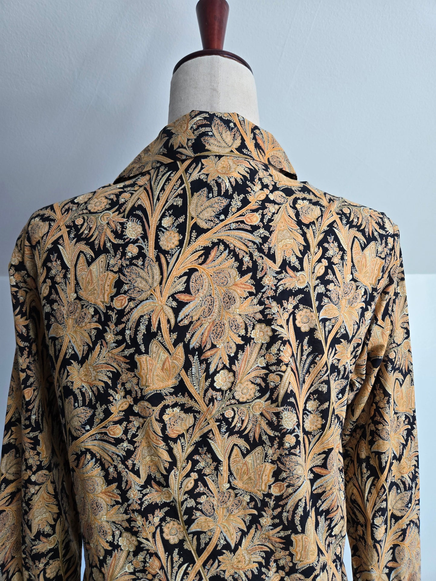 Vintage ERNST Strauss Cotton Tie Front Top - medium