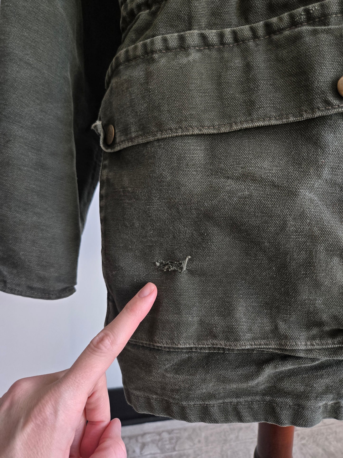 True 1980s Vintage Worn in Carhartt Workwear Coat - medium