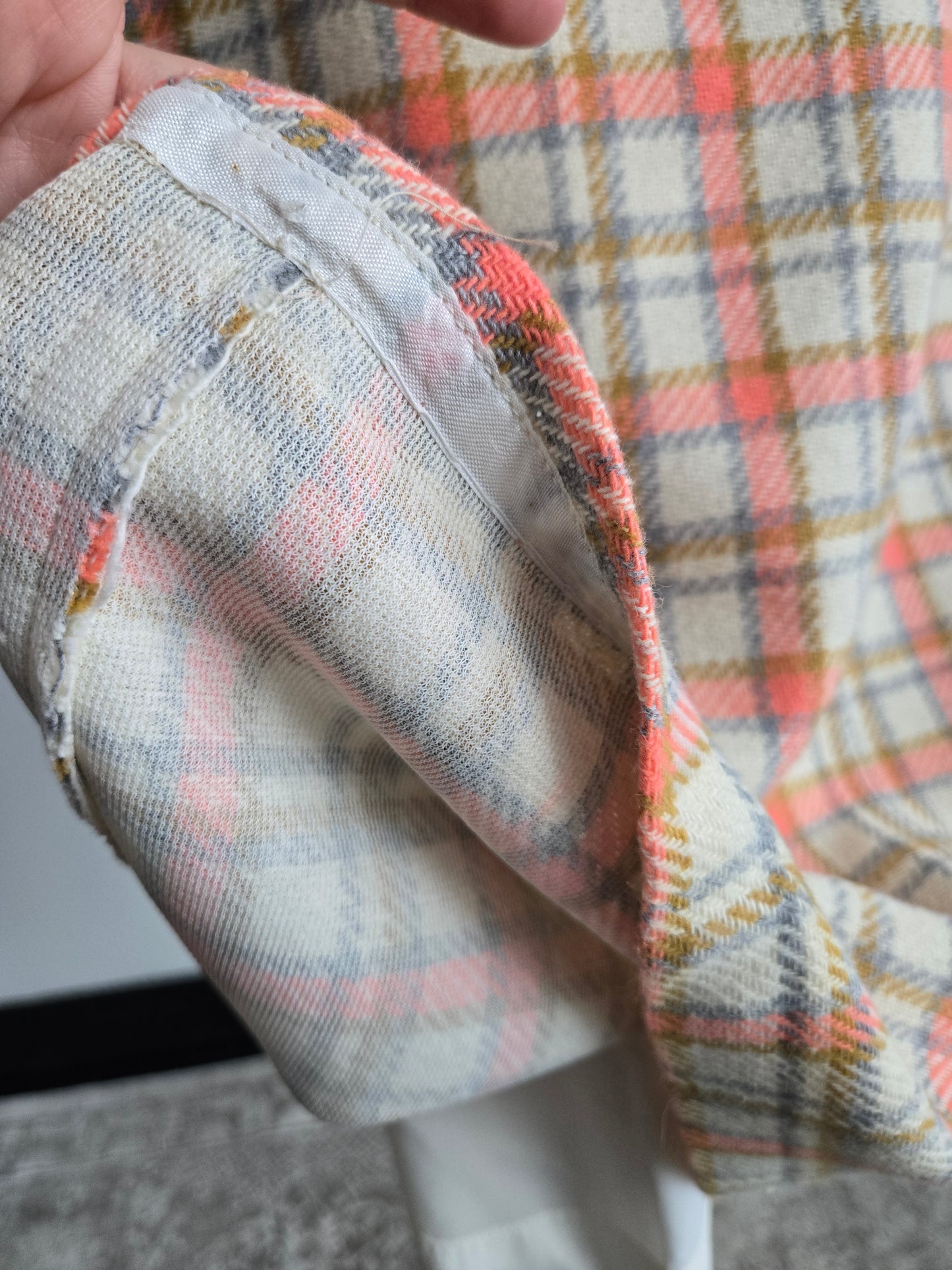 Vintage 70s Plaid Blazer and Skirt Two Piece Set - Medium/Large