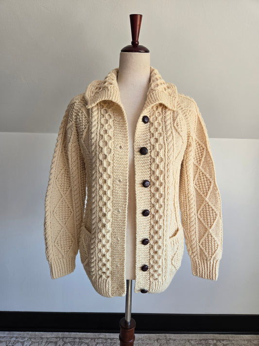 Blarney Woolen Mills Irish Knit Cardigan - medium