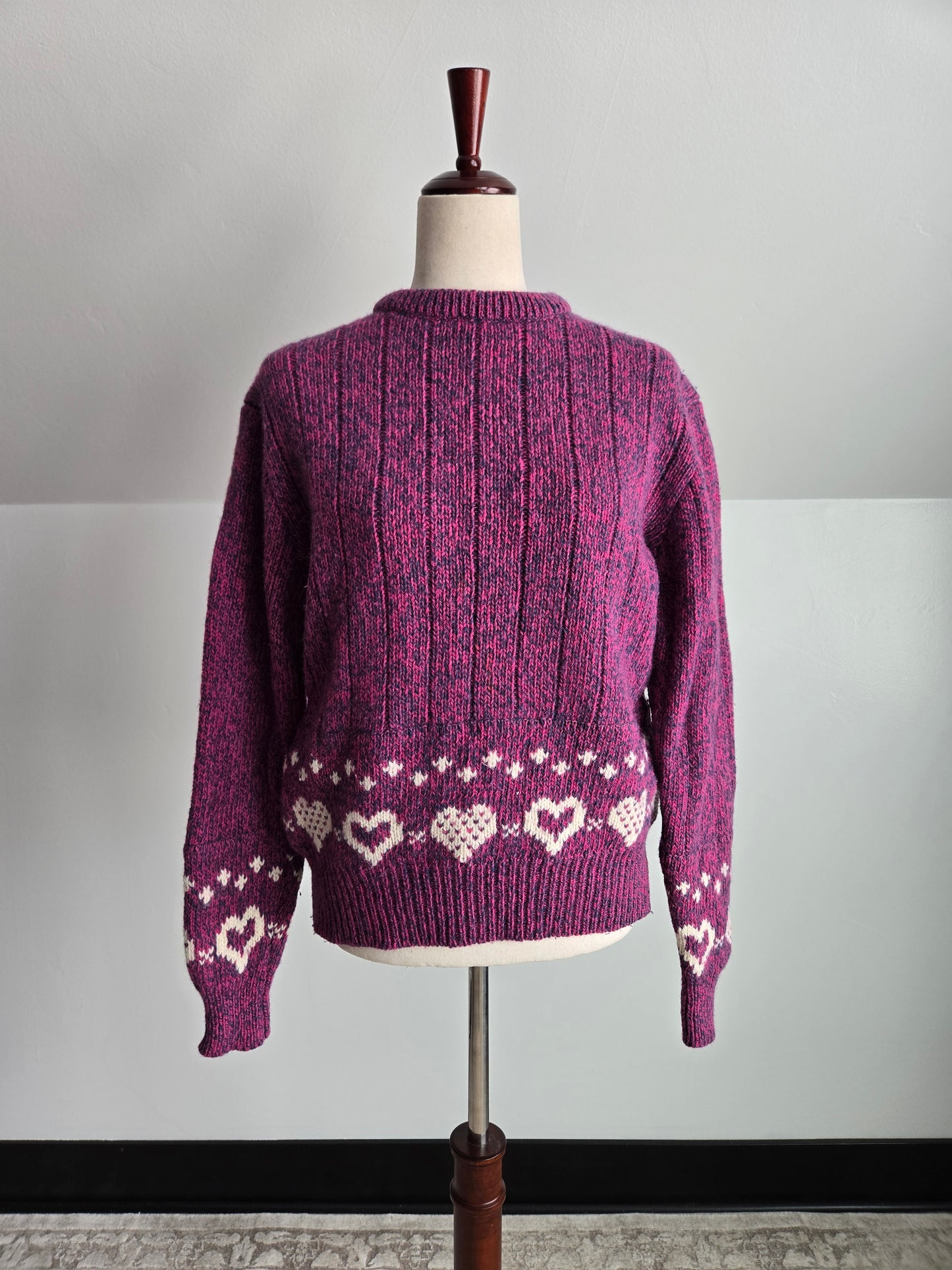 Woolrich Vintage 80s Heart Sweater - large