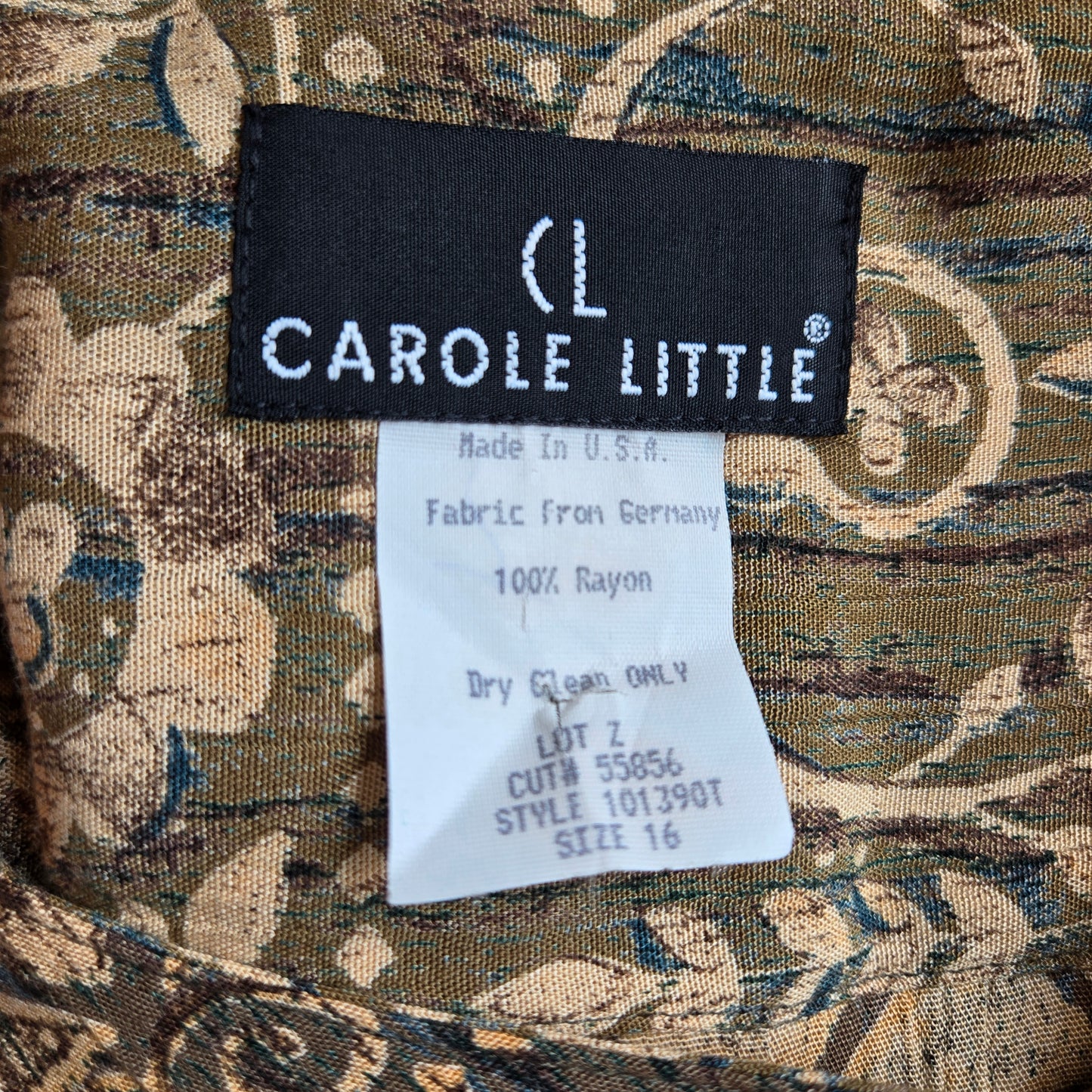 Carole Little Vintage Floral Lightweight Top