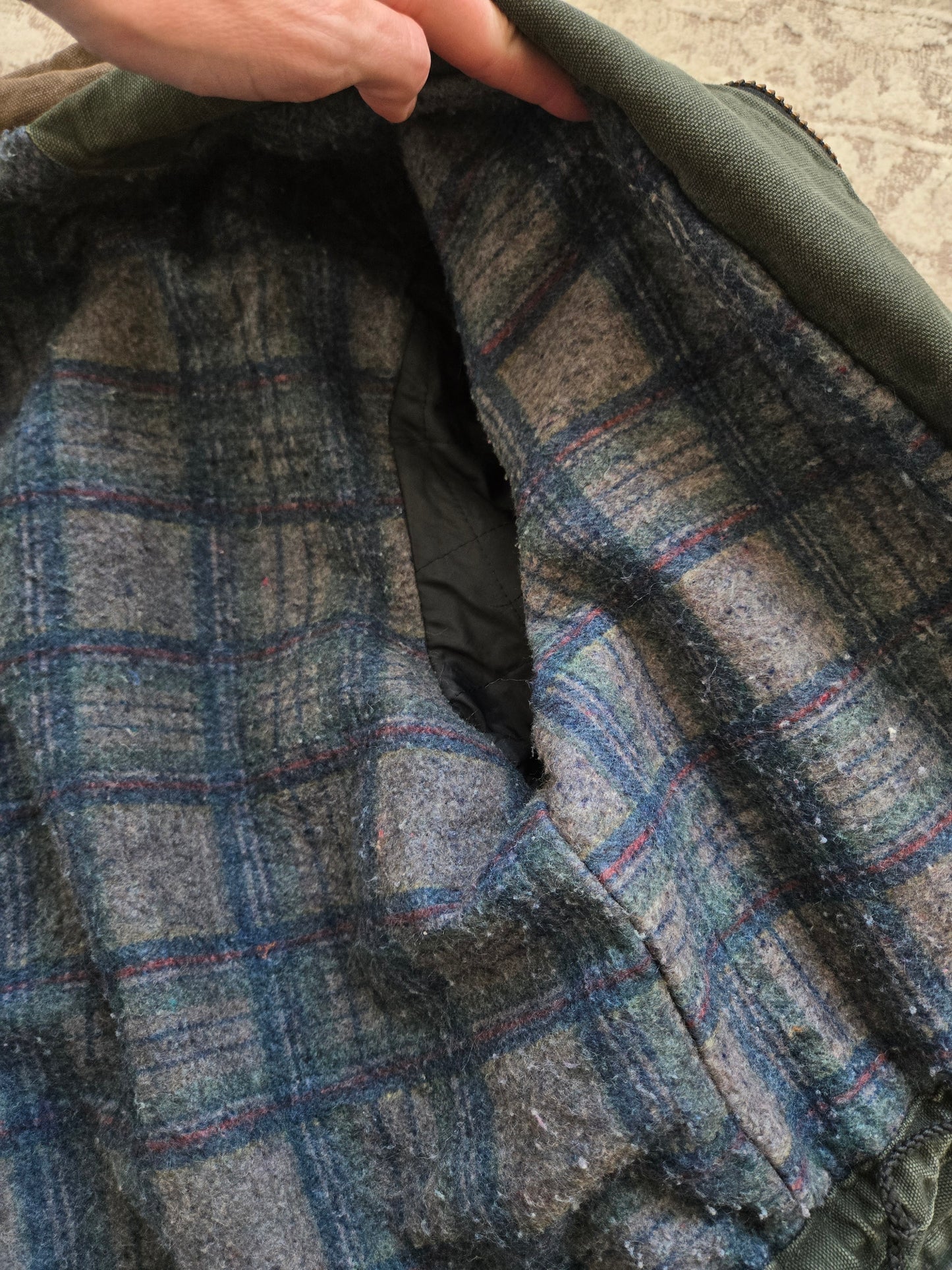 True 1980s Vintage Worn in Carhartt Workwear Coat - medium