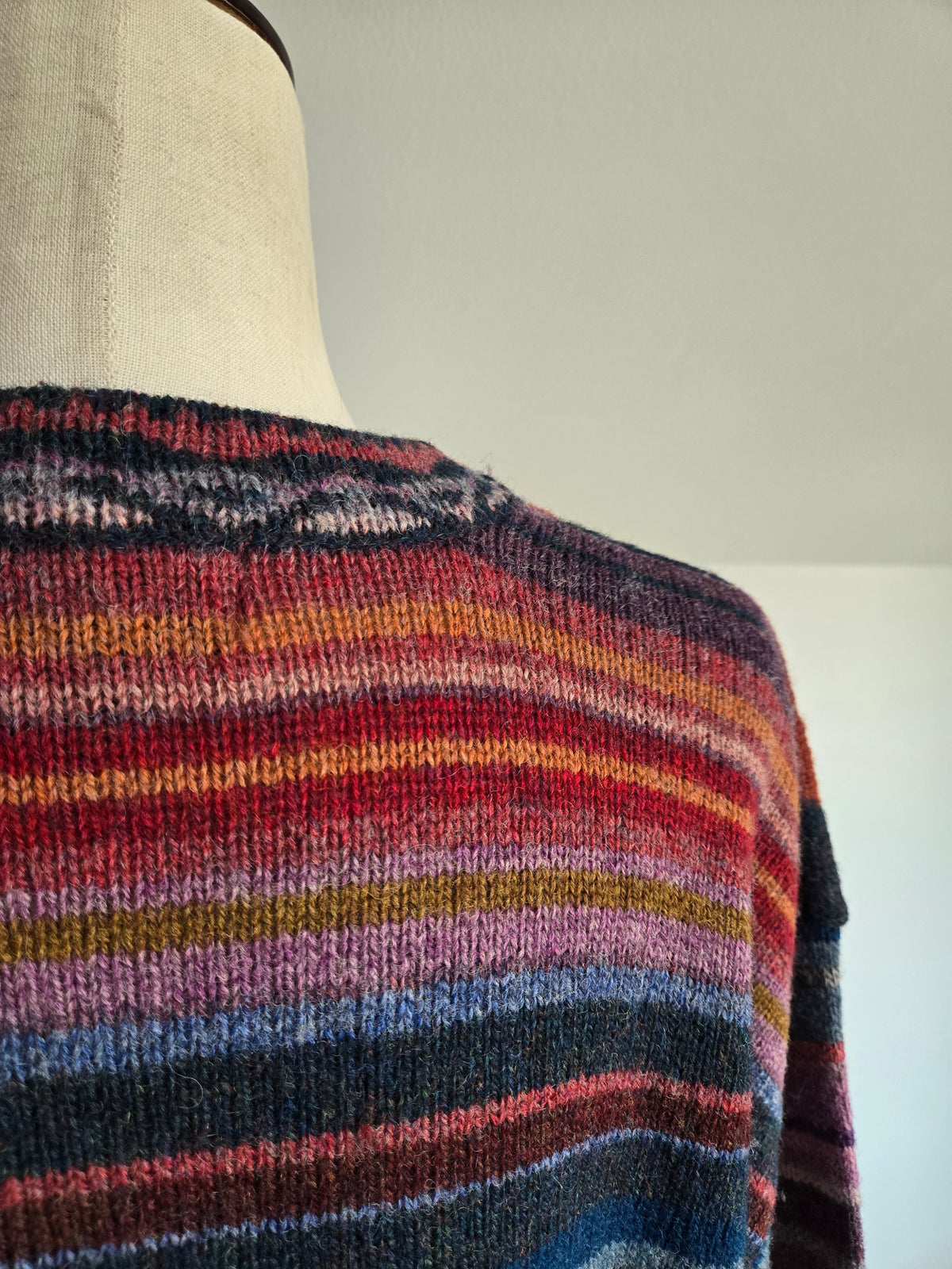 Vintage Eddie Bauer Colorful Patterned Wool Cardigan - L/XL