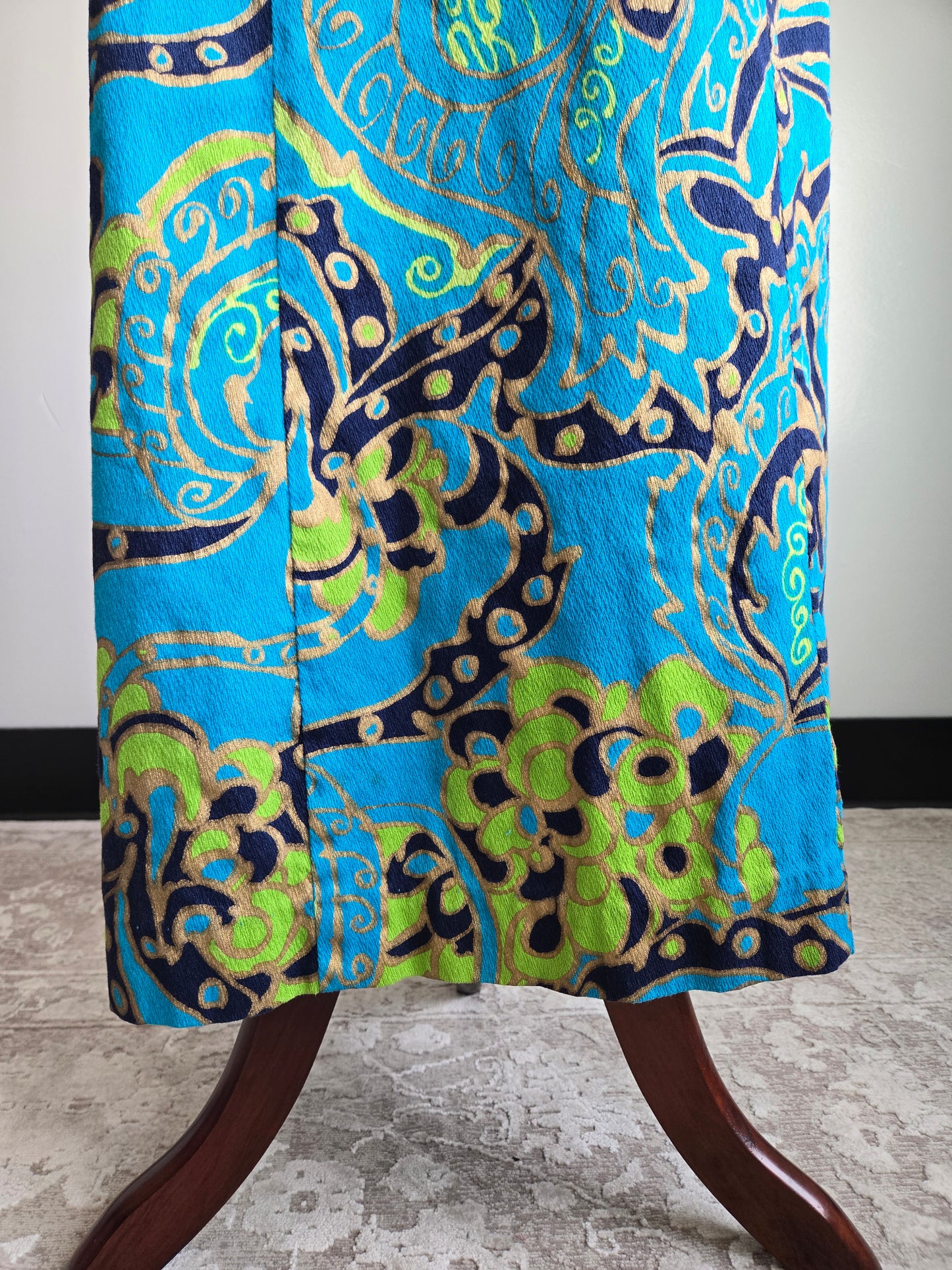 Kimo's Polynesian Shop made in Hawaii Barkcloth Dress - medium