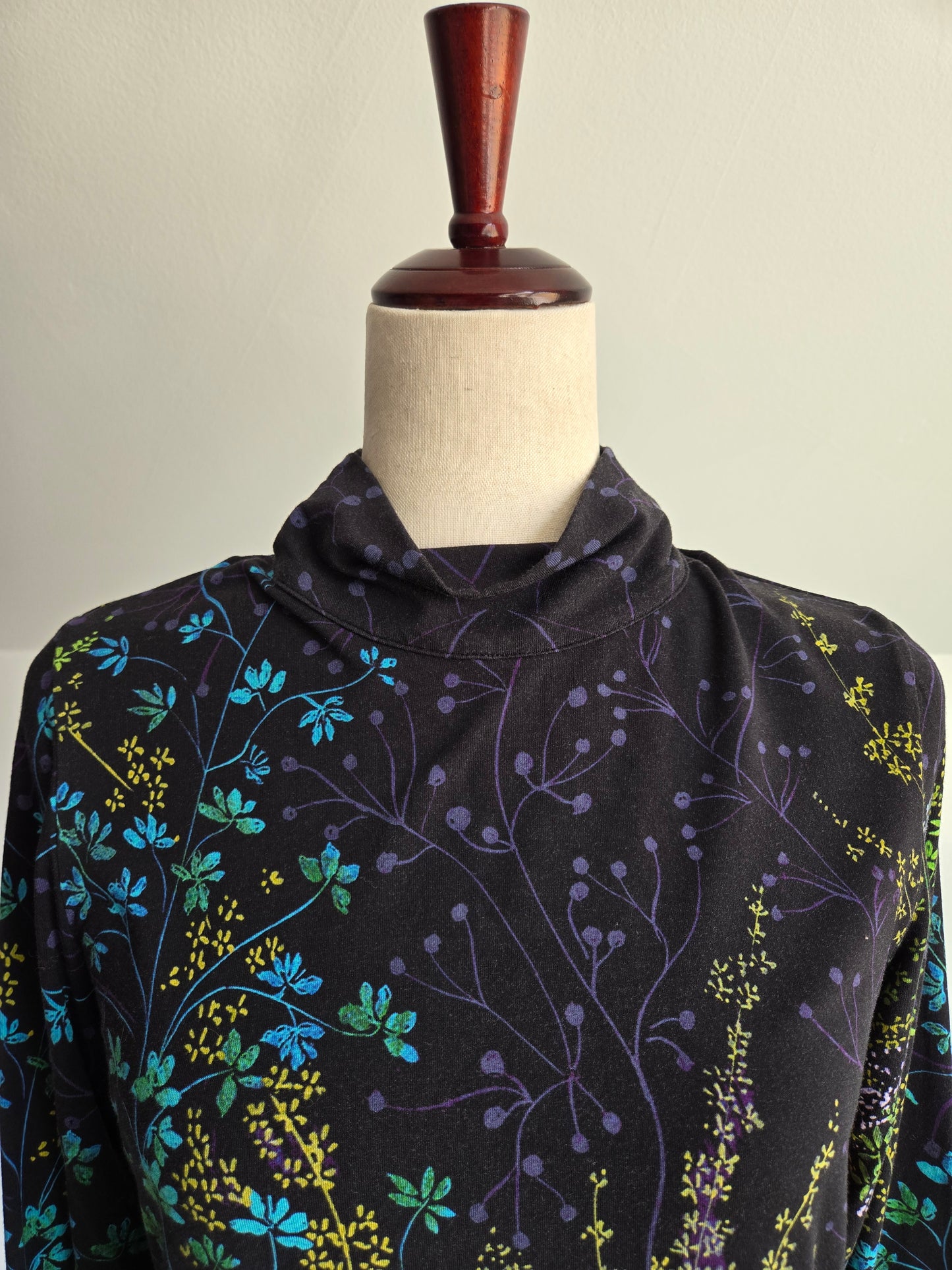 Johnny Was Floral High Neck Top - S/M