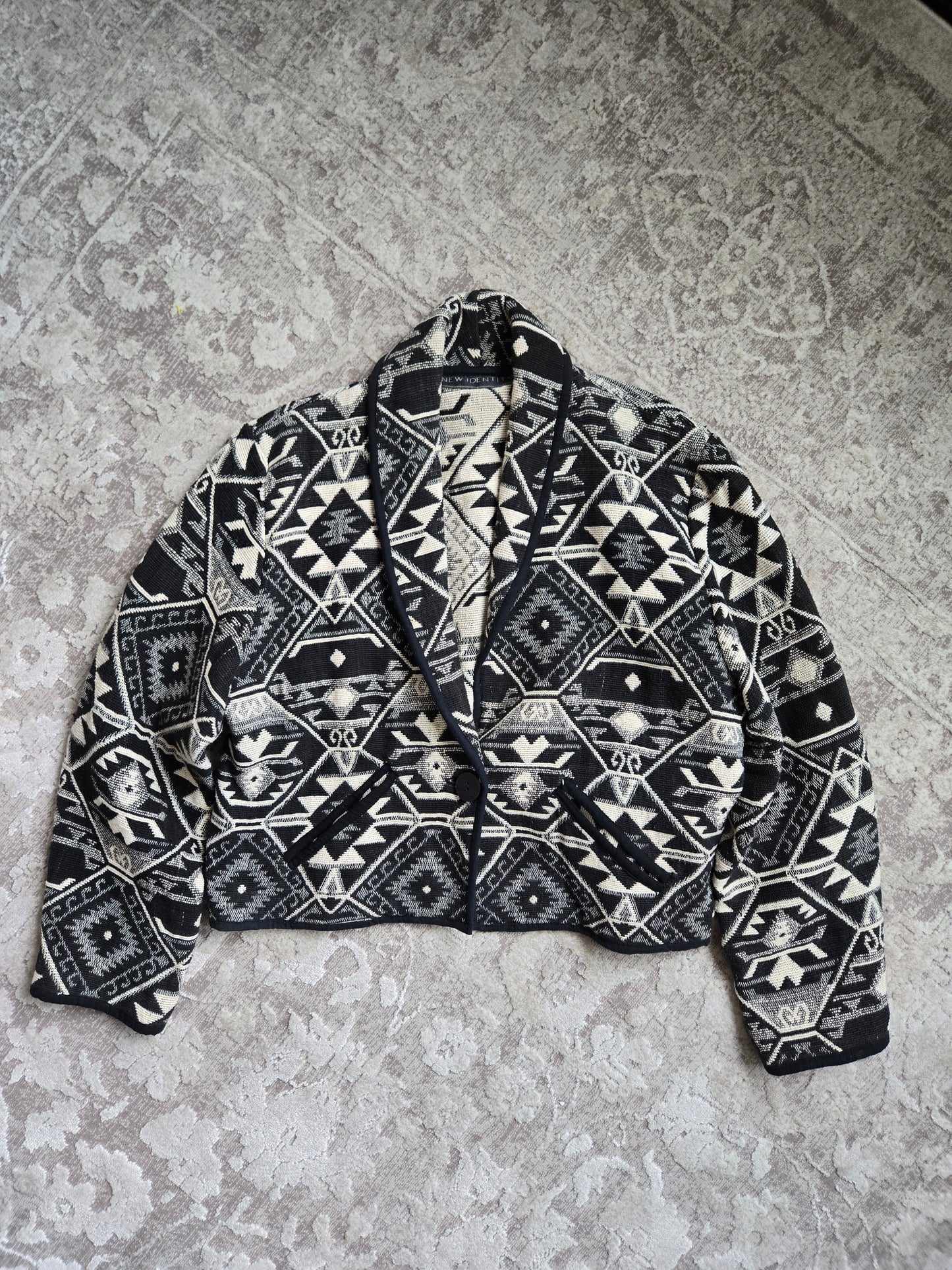New Identity 100% Cotton Western Tapestry Jacket - Large