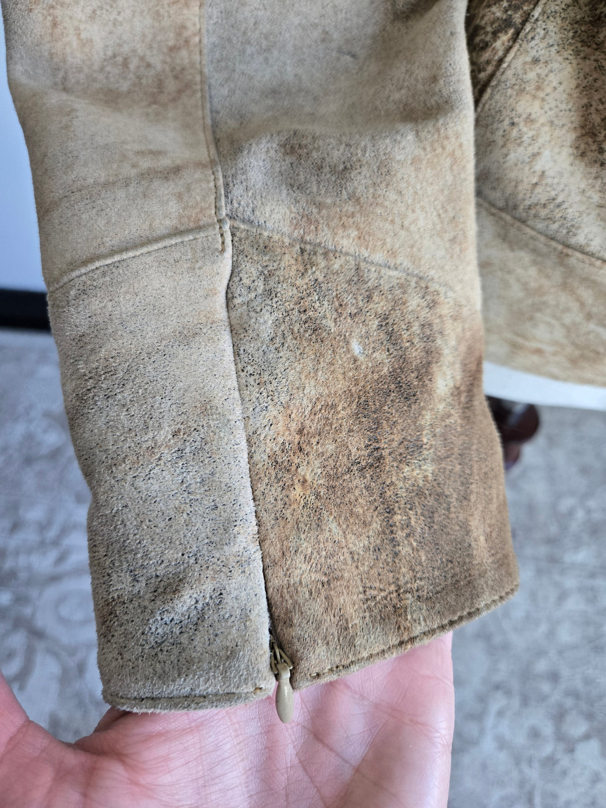 Reilly Olmes Genuine Leather Jacket with Real Fur Collar - XS/S